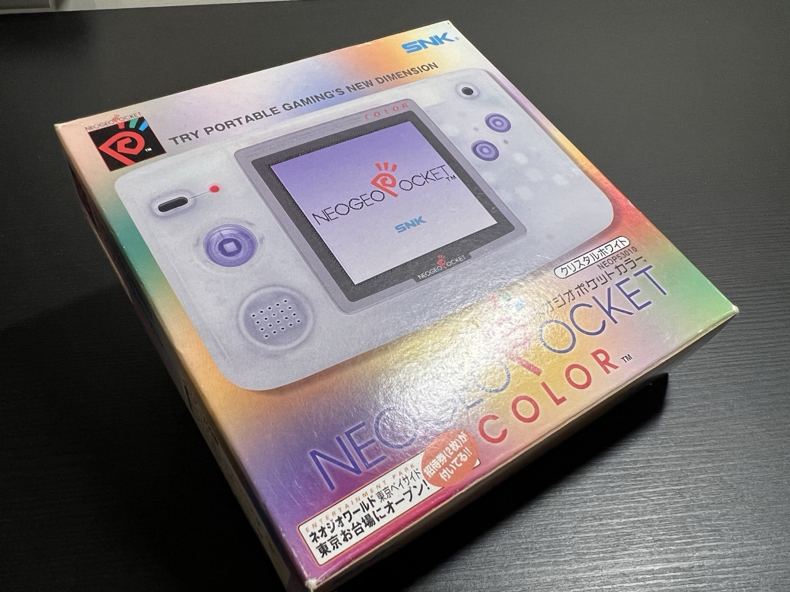 Neo Geo Pocket Color SNK Console Crystal White Comply In Box CIB