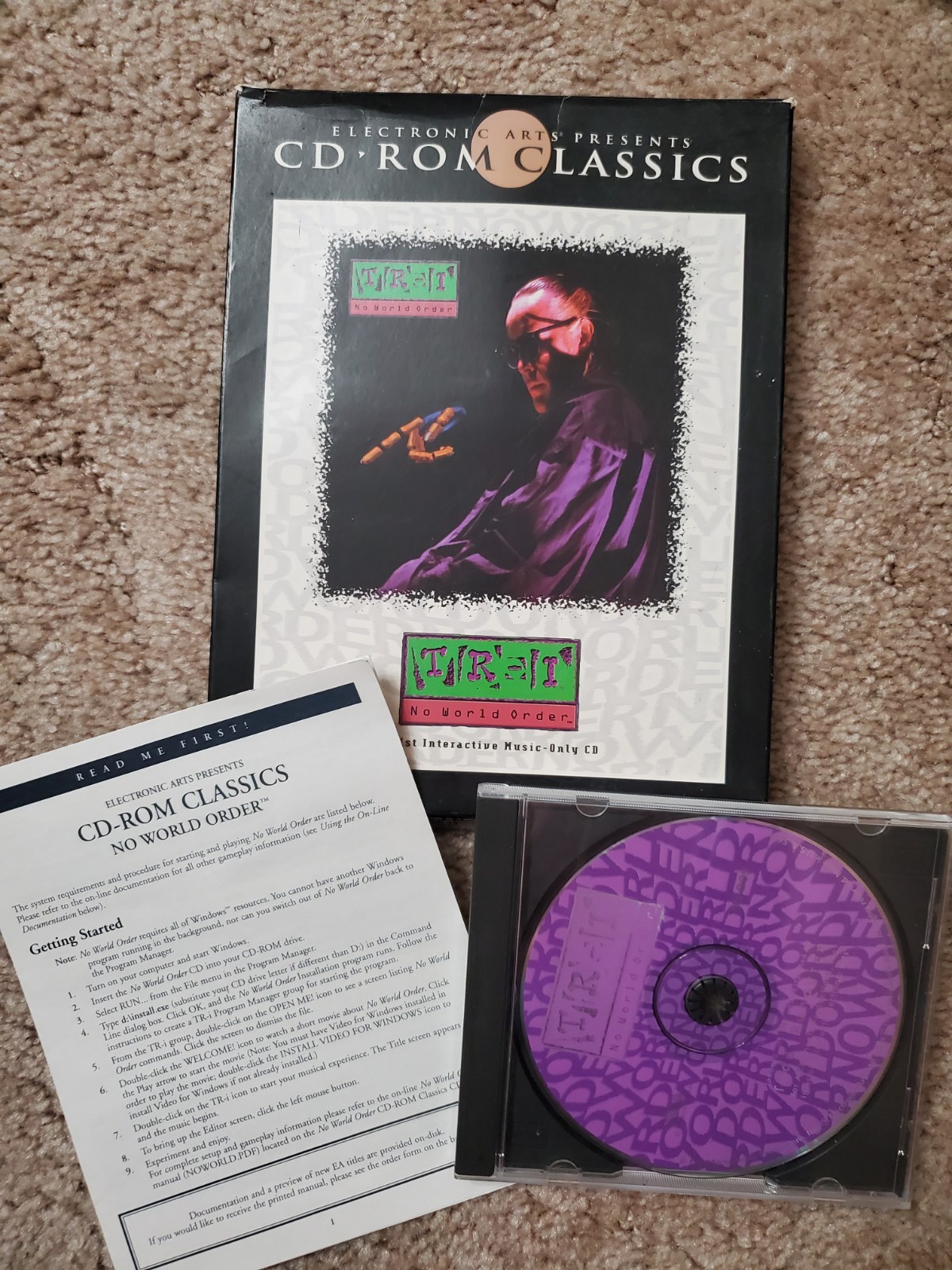 No Word Order Todd Rundgren Interactive Music CD ROM, PC, Electronic Arts 1994