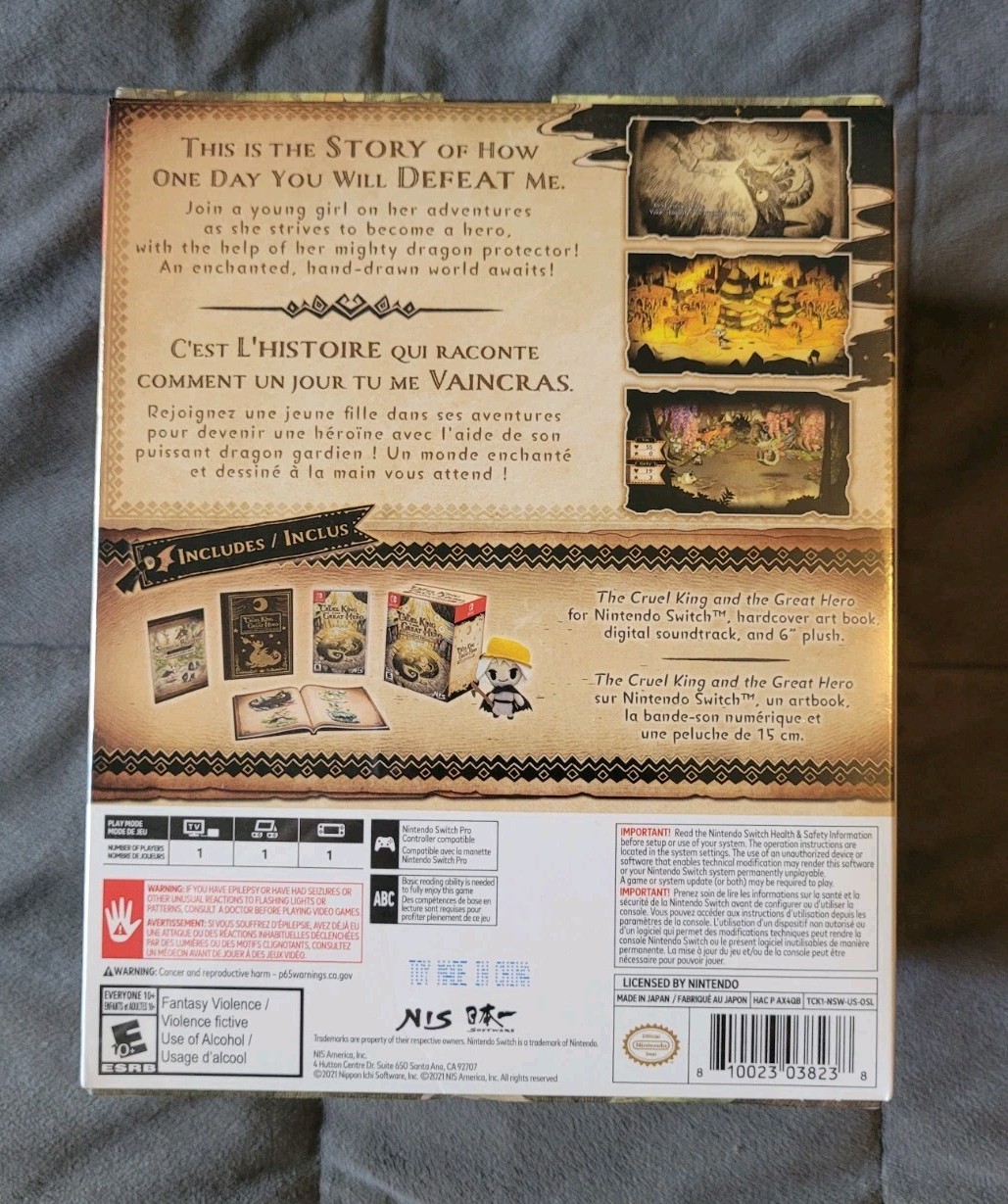 New Sealed The Cruel King and the Great Hero Storybook Edition Nintendo Switch