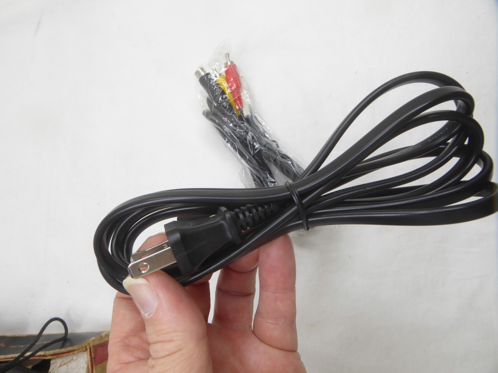 Sega Saturn Av Audio Composite RCA cable and power cord 6′ NEW U.S. seller