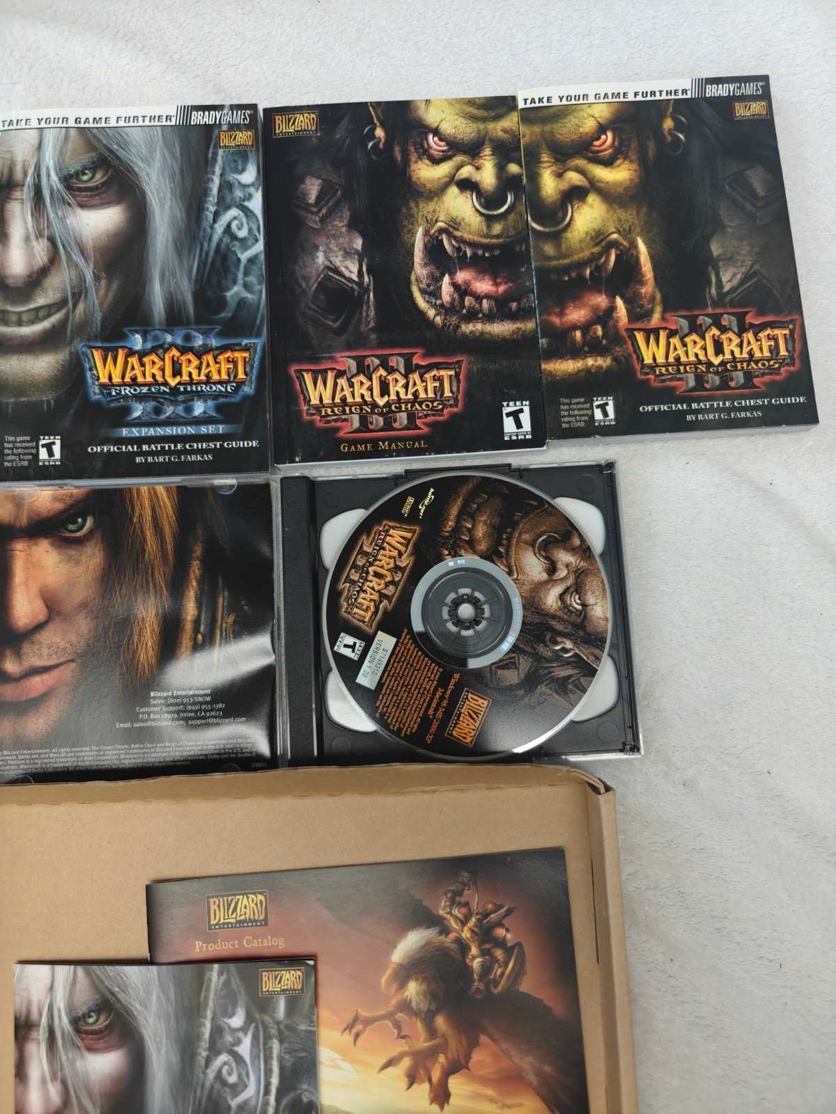 WarCraft III Battle Chest (PC, 2003) missing Frozen Throne disc
