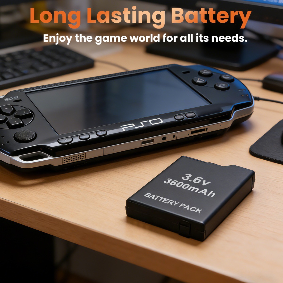 Battery 3600mAh for Sony PSP Slim 2001 2000 3000 3001 Rechargeable Replacement