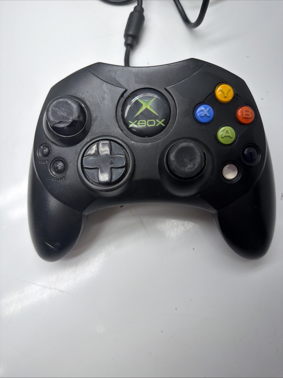 Original Xbox Controller S X08-69873 w/ OEM Breakaway Cable – Tested & Working
