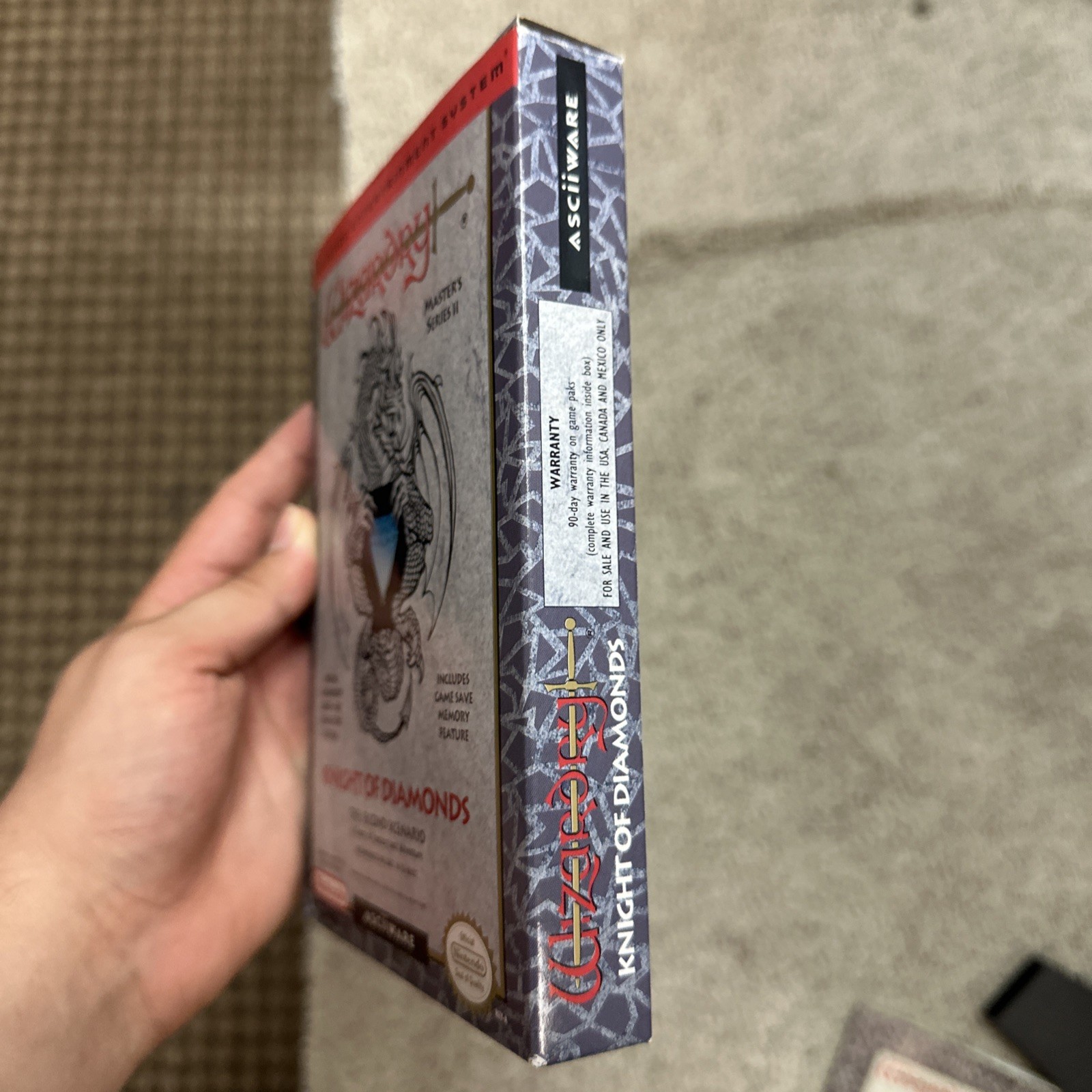 Wizardry: Knight of Diamonds NES Nintendo CIB Complete w/ Map & Reg Card RARE