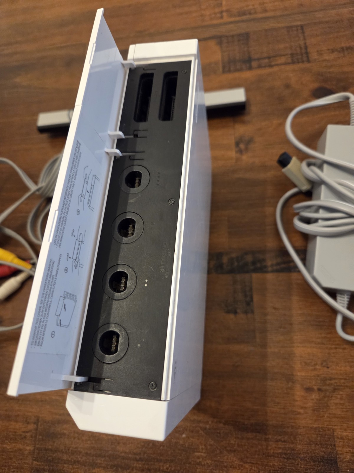 Nintendo Wii RVL-001 White Console Sensor Bar Cords Backwards Compatible Tested