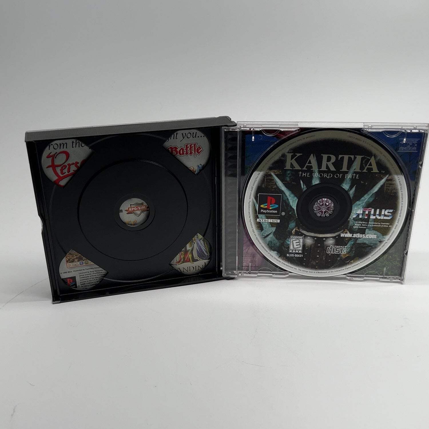 Kartia Word of Fate (Sony PlayStation 1 PS1, 1998)