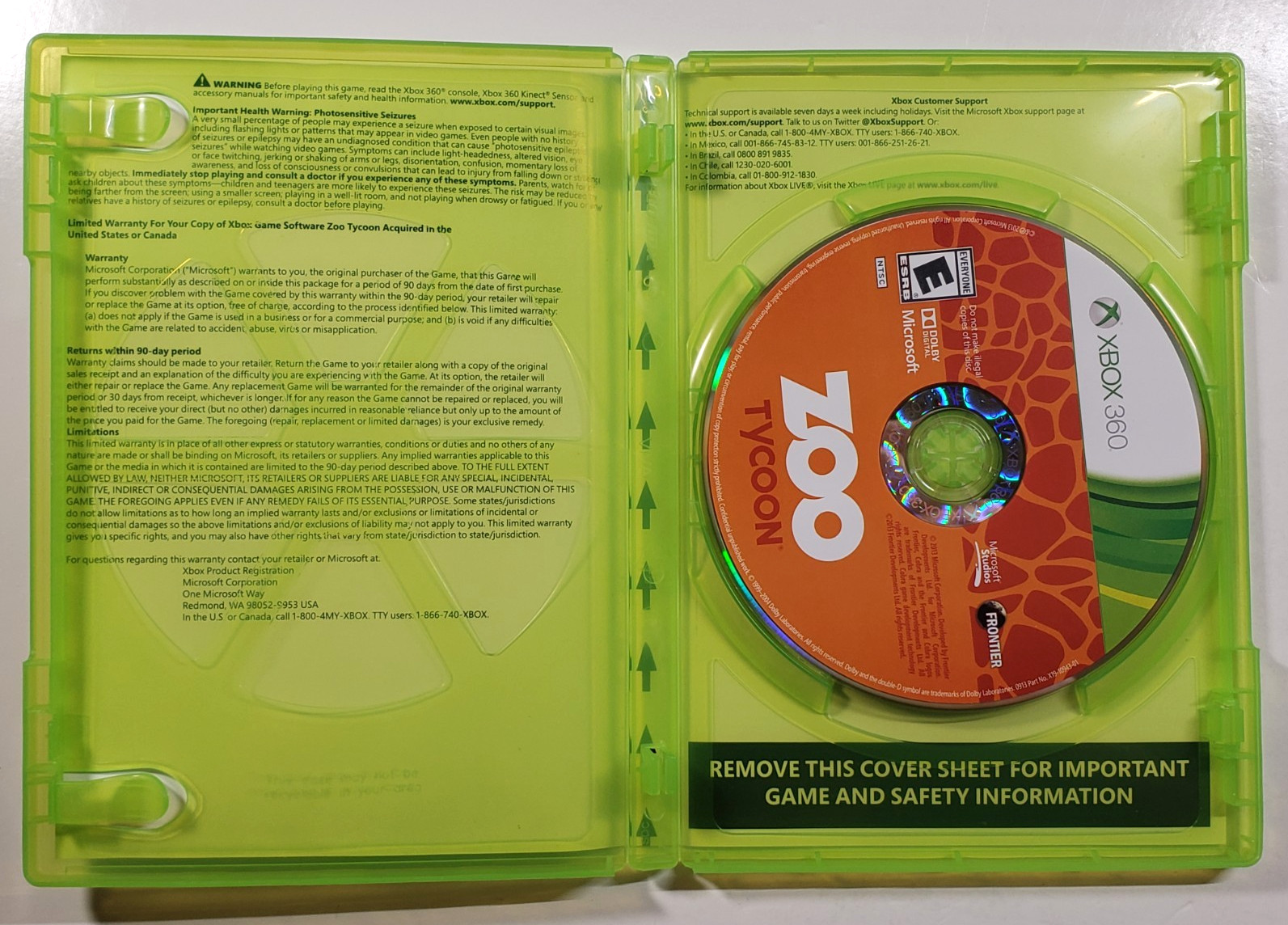 Zoo Tycoon (Microsoft Xbox 360, 2013) Case & Game – Tested Working