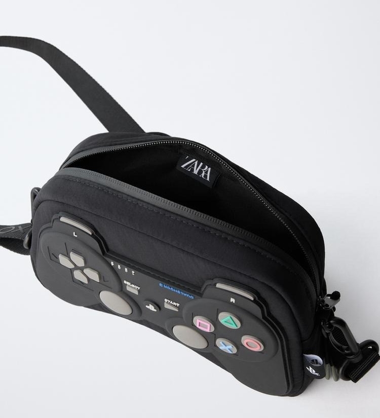 ZARA Sony PlayStation Controller Style Crossbody Bag NEW 2026 JAPAN 12 x 21 x 6