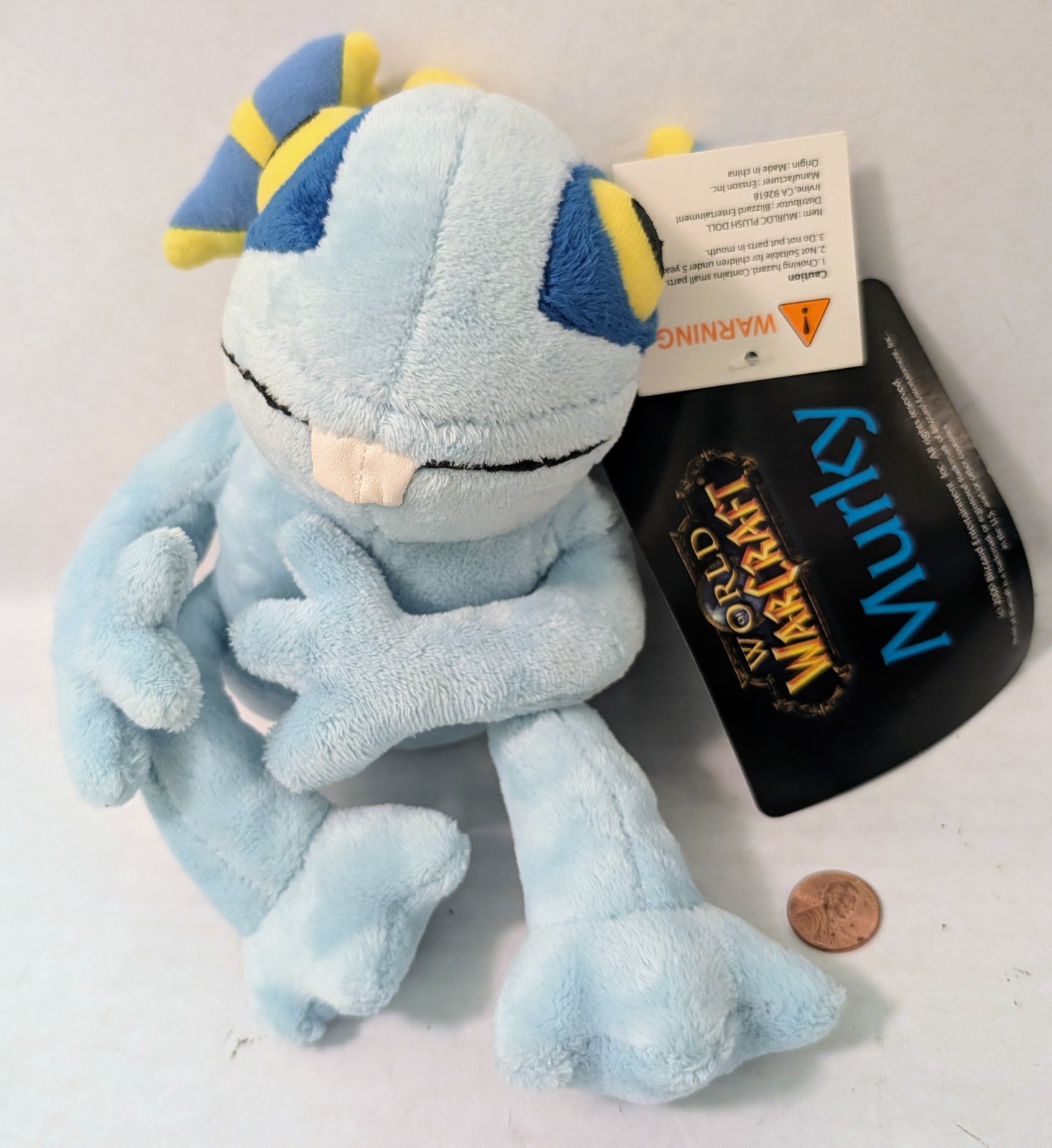 Blizzard WoW.World of Warcraft.Blue MURKY.Murloc Plush Toy w/ tag.NWT.2014