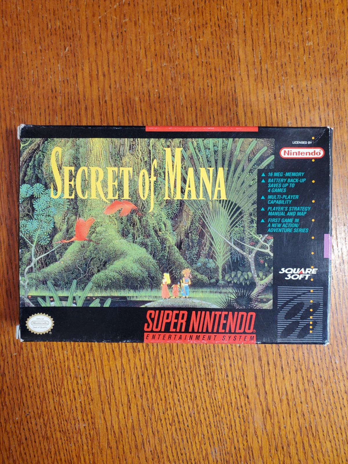 Secret Of Mana SNES Original Box Only Manual And Map