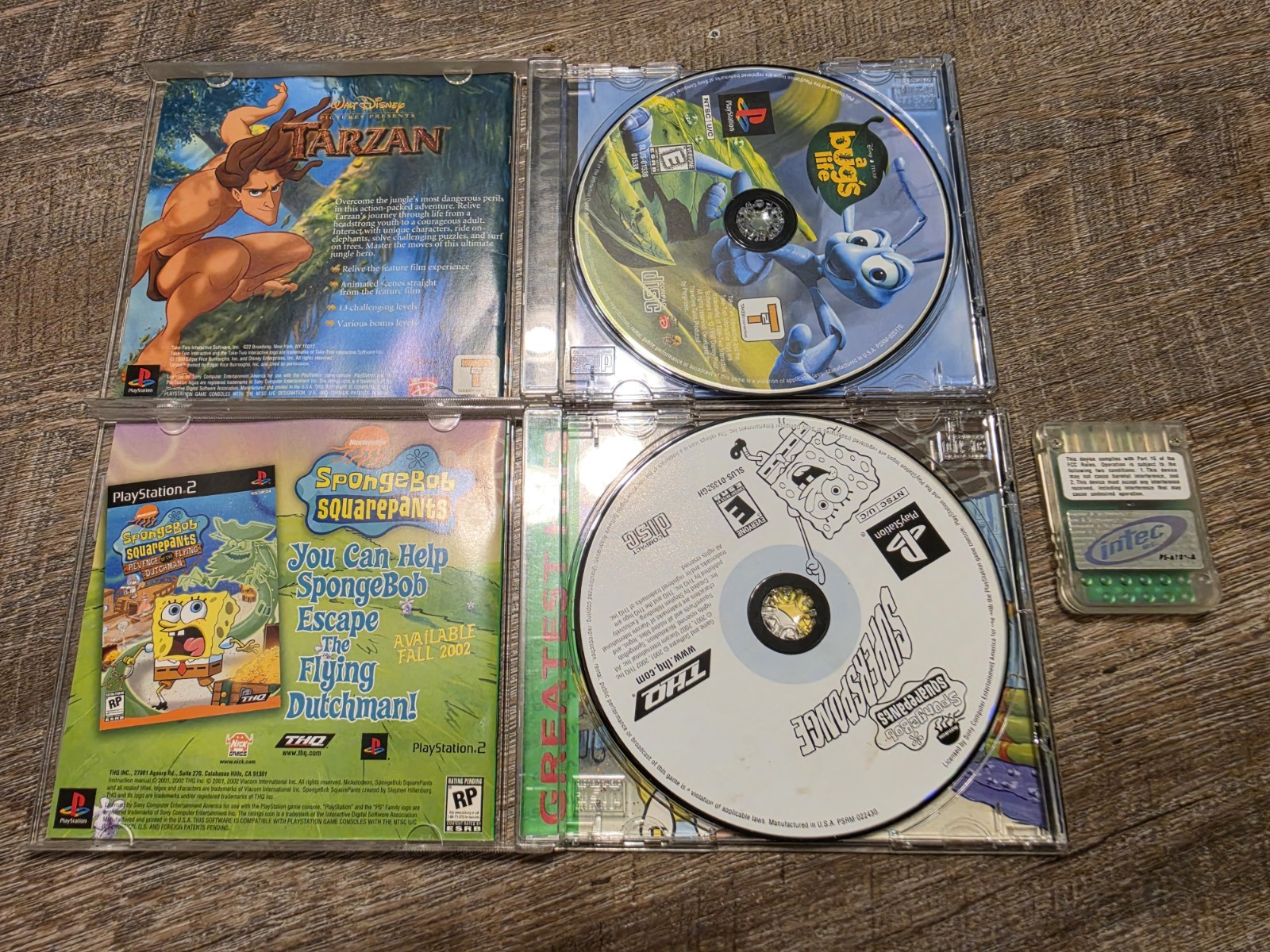 A Bug’s Life – Spongebob-memory card Bundle Playstation(PS1) COMPLETE