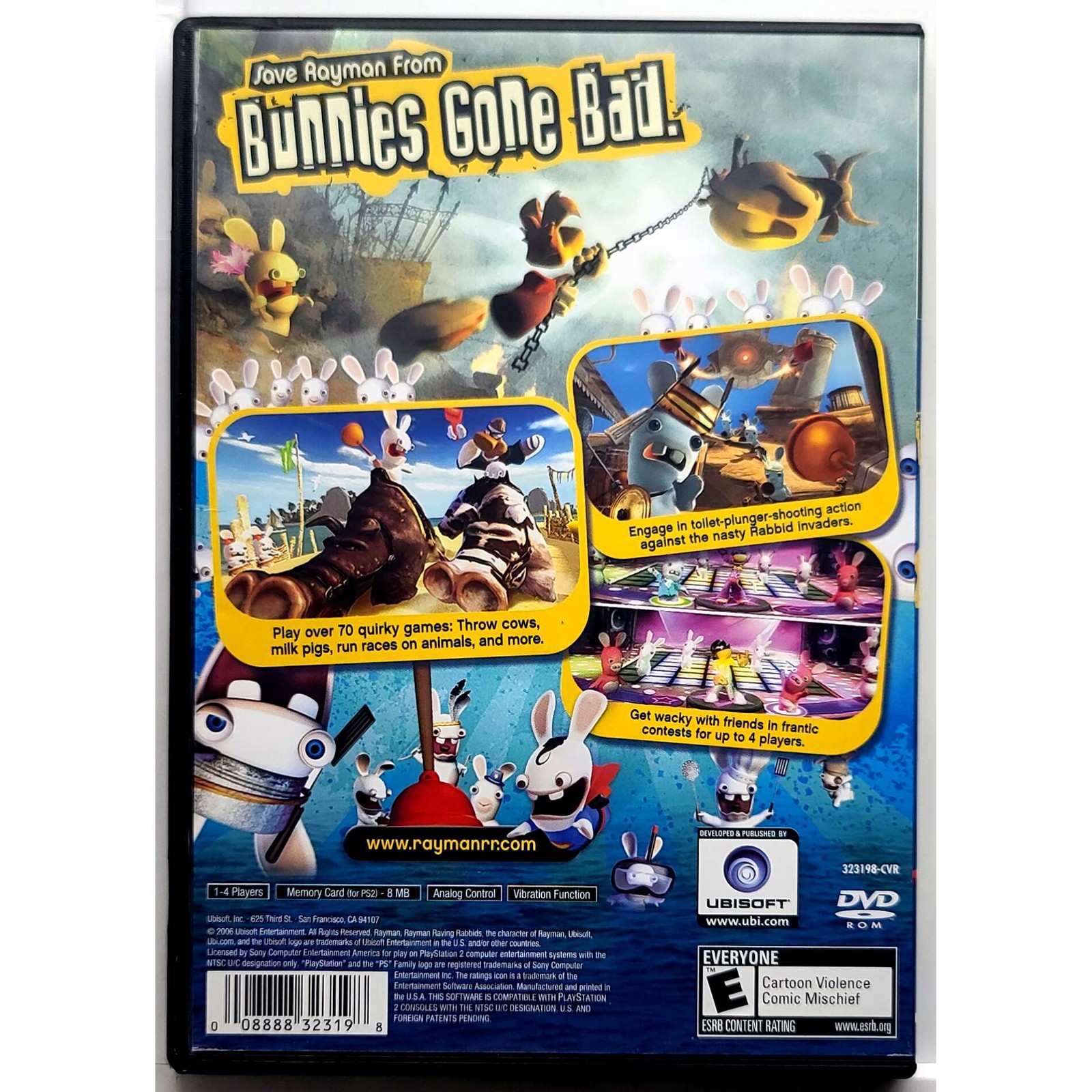 Rayman Raving Rabbids – Sony Playstation 2 PS2 Pristine Tested 1Y Guarantee