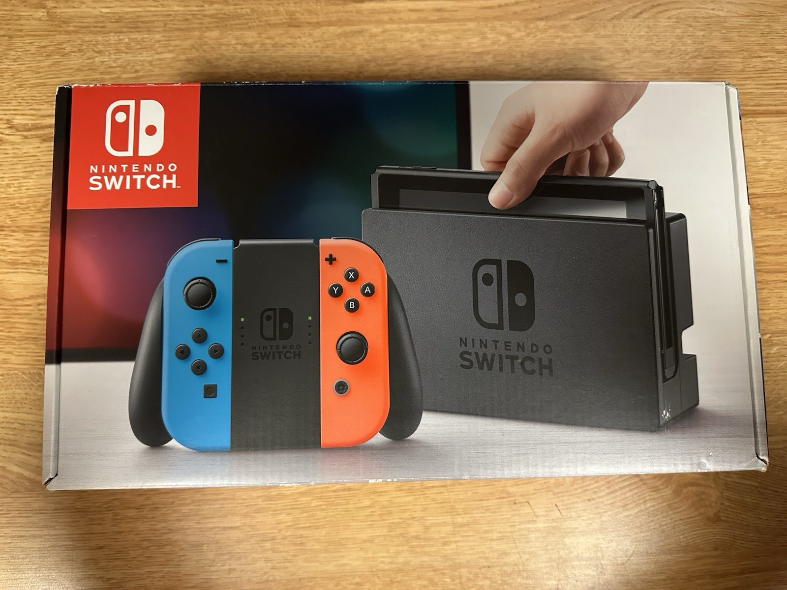 Nintendo Switch Console Neon Blue & Red HAC-001 UNPATCHED CIB