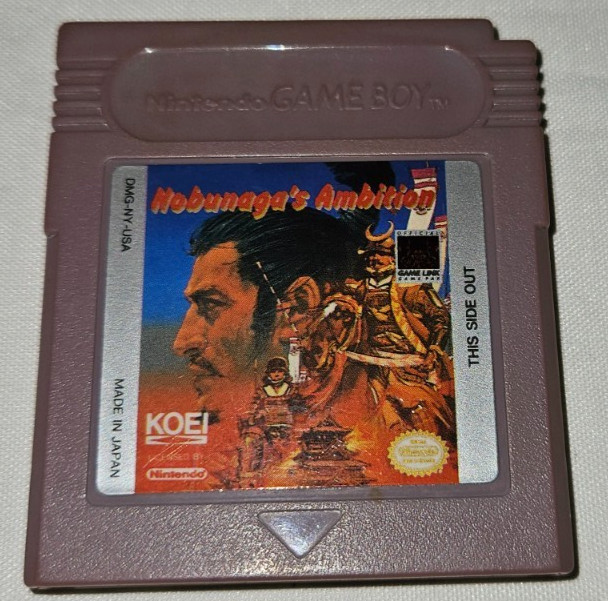 Nobunaga’s Ambition Cartridge Only Authentic Nintendo Game Boy New Battery USA