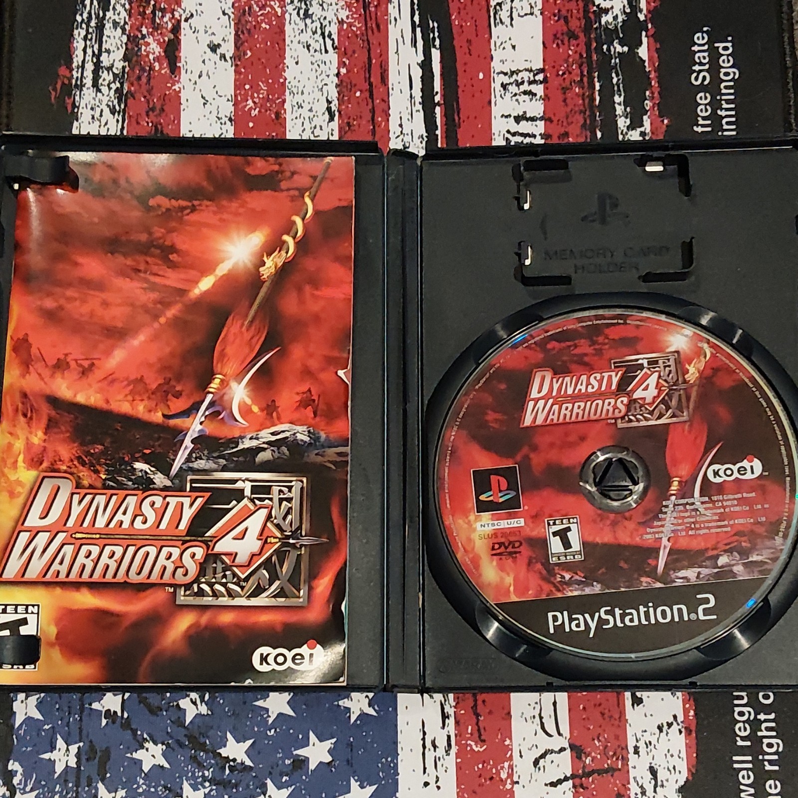 KOEI Dynasty Warriors 4 PS2 Action T Teen 2003 Manual Included