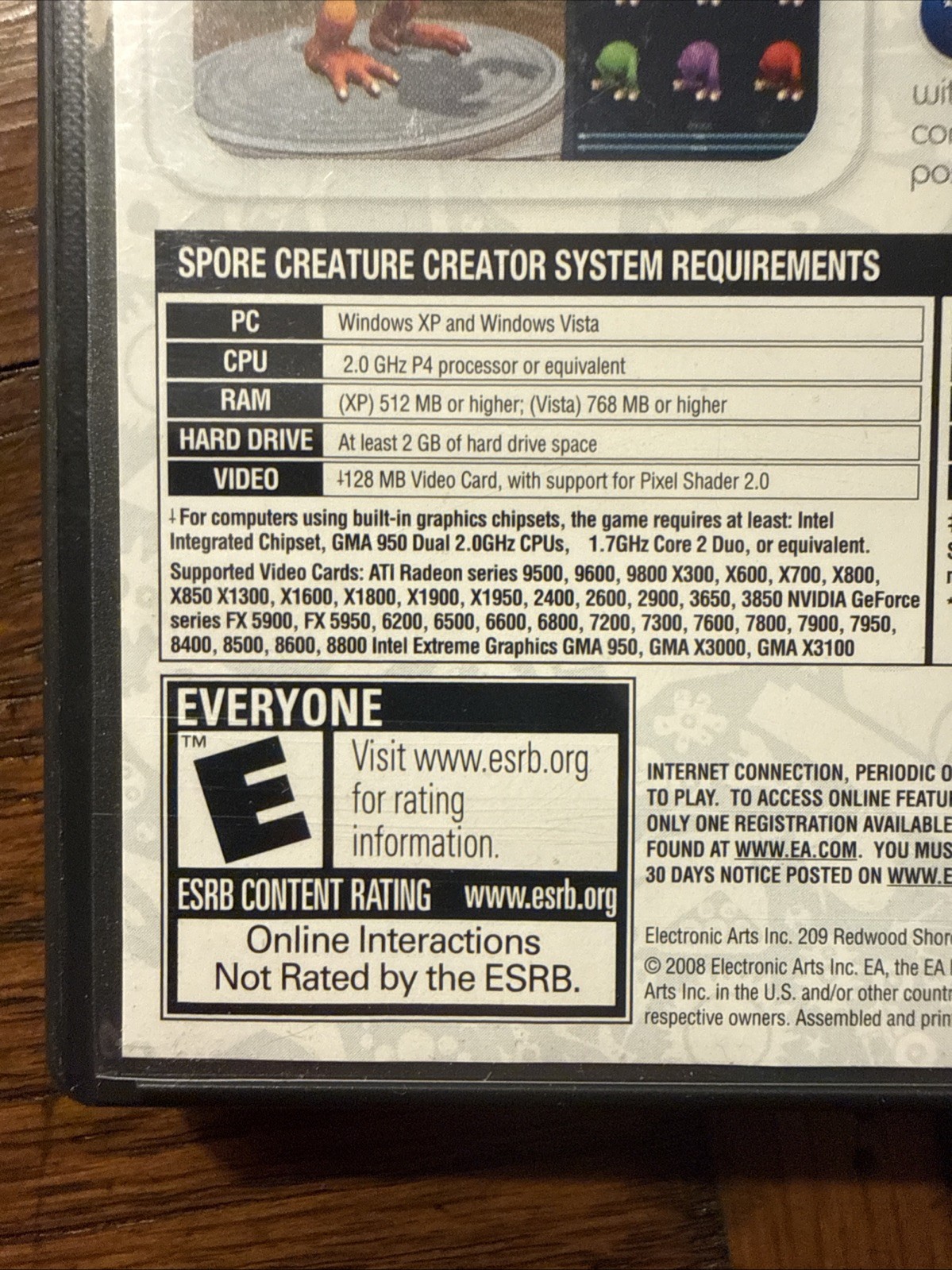 Spore Creature Creator (Windows/Mac, 2008) CIB