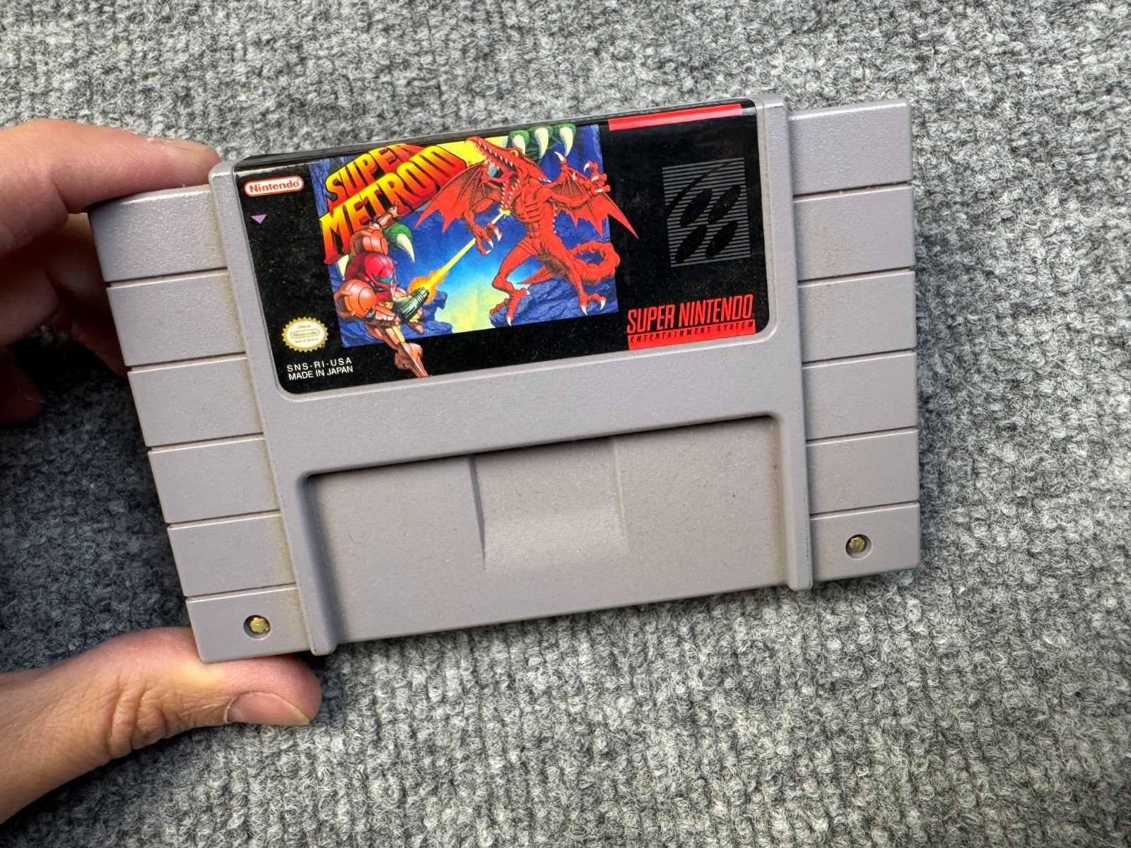 Super Metroid Super Nintendo SNES Complete In Box CIB w/ Manuals, Inserts, Box