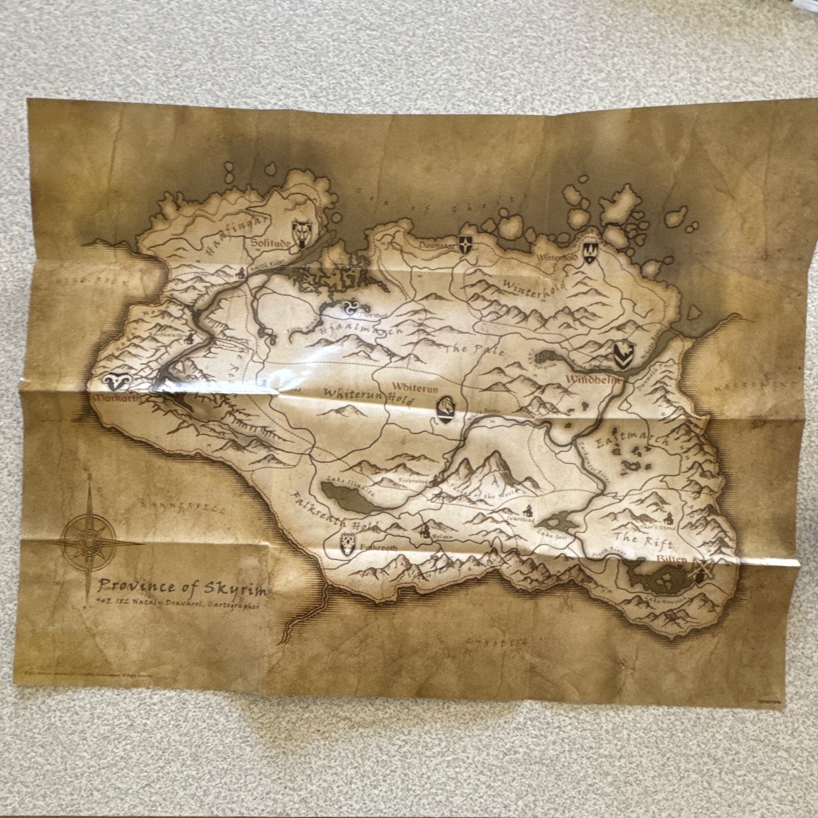 The Elder Scrolls V: Skyrim (PS3) Manual & Map Included