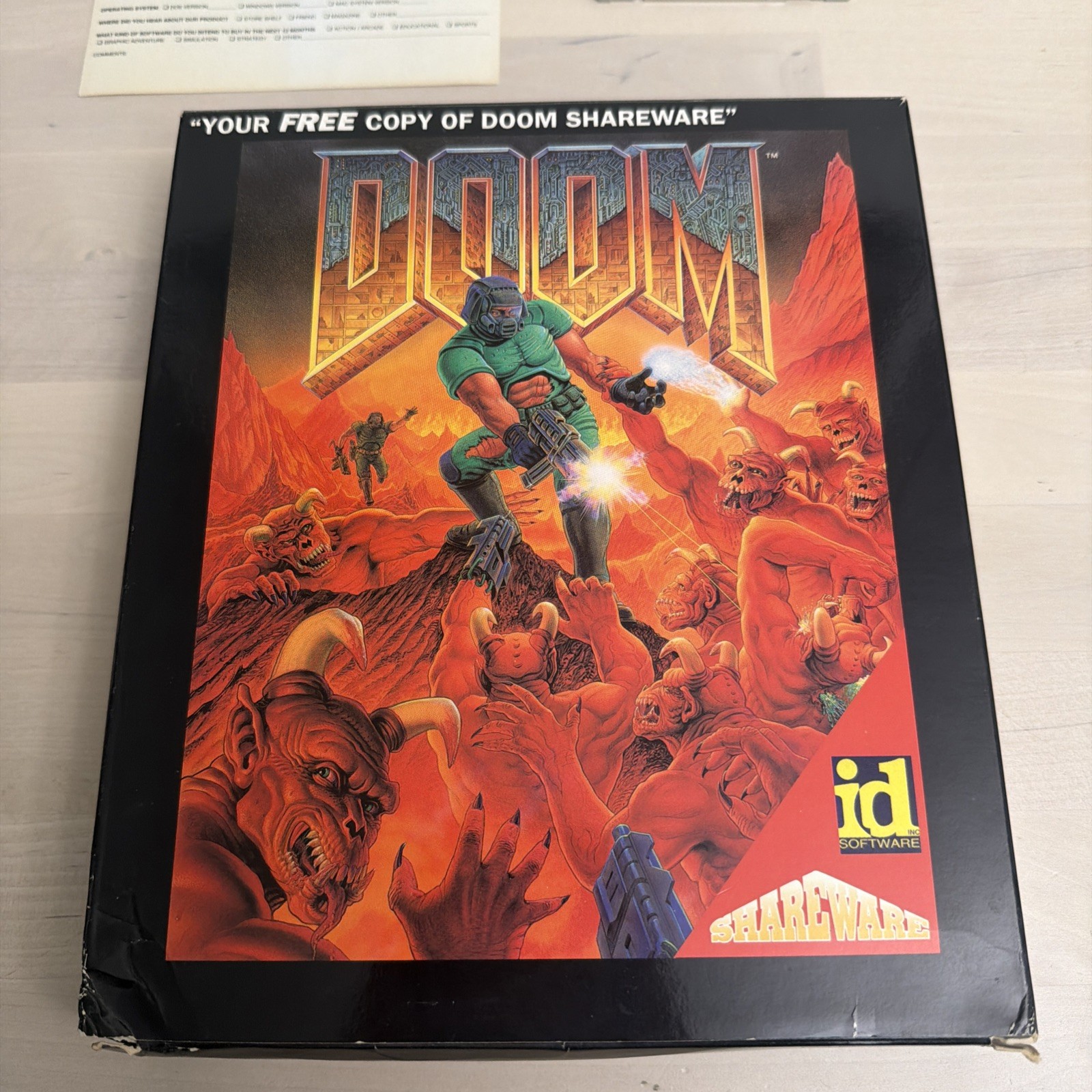 DOOM Shareware 1993 PC Big Box 3.5″ Diskettes Id Software GT Interactive