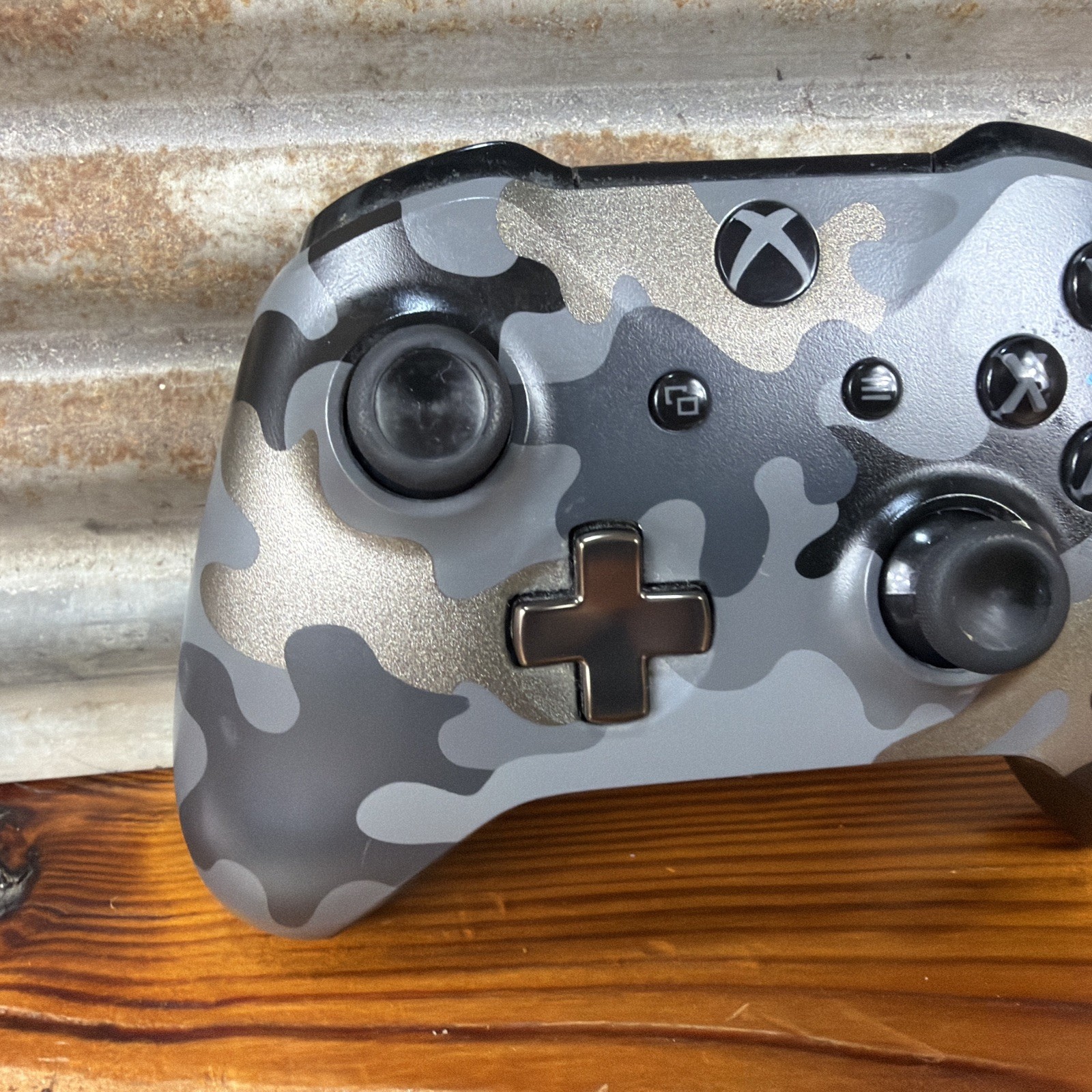 Microsoft Xbox One Controller Black & Grey Camo Night Ops Wireless Controller