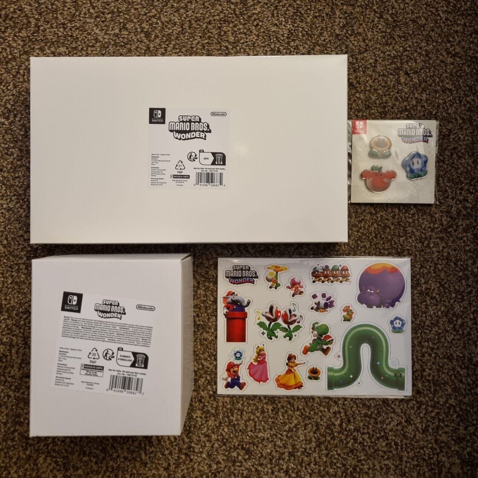Mario Bros Wonder Nintendo Talking Flower Figure plus more Official Nintendo