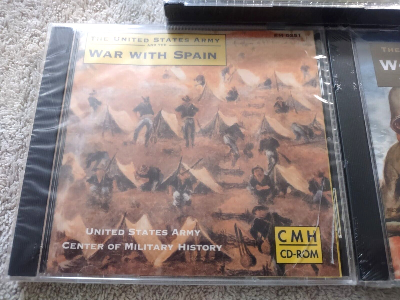 NEW UNITED STATES ARMY IN WORLD WAR 1, 2 & The War With Spain CMH CD-ROM Vtg