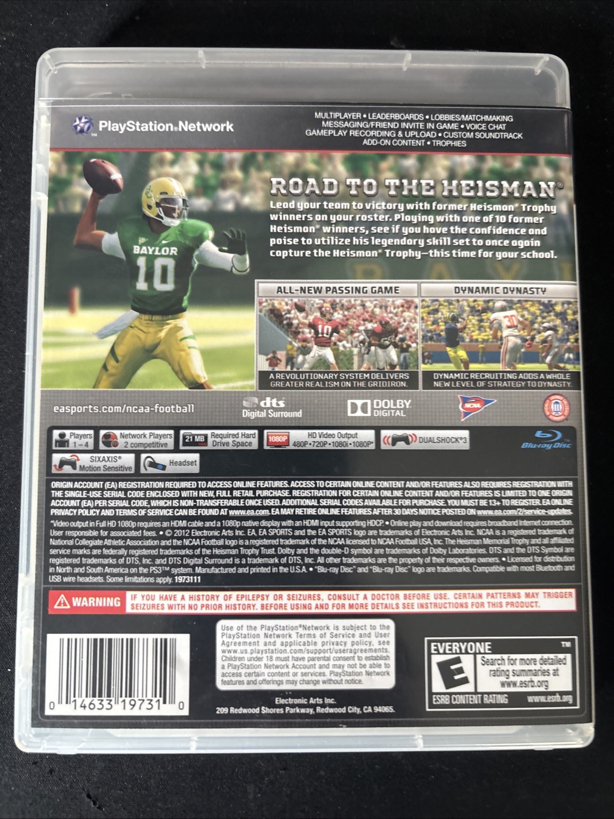 NCAA Football 13 (Sony PlayStation 3, PS3) Complete CIB Tested