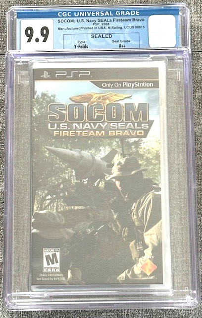 Socom US Navy Seals Fireteam Bravo (Sony PSP, 2005) CGC Graded 9.9 A++