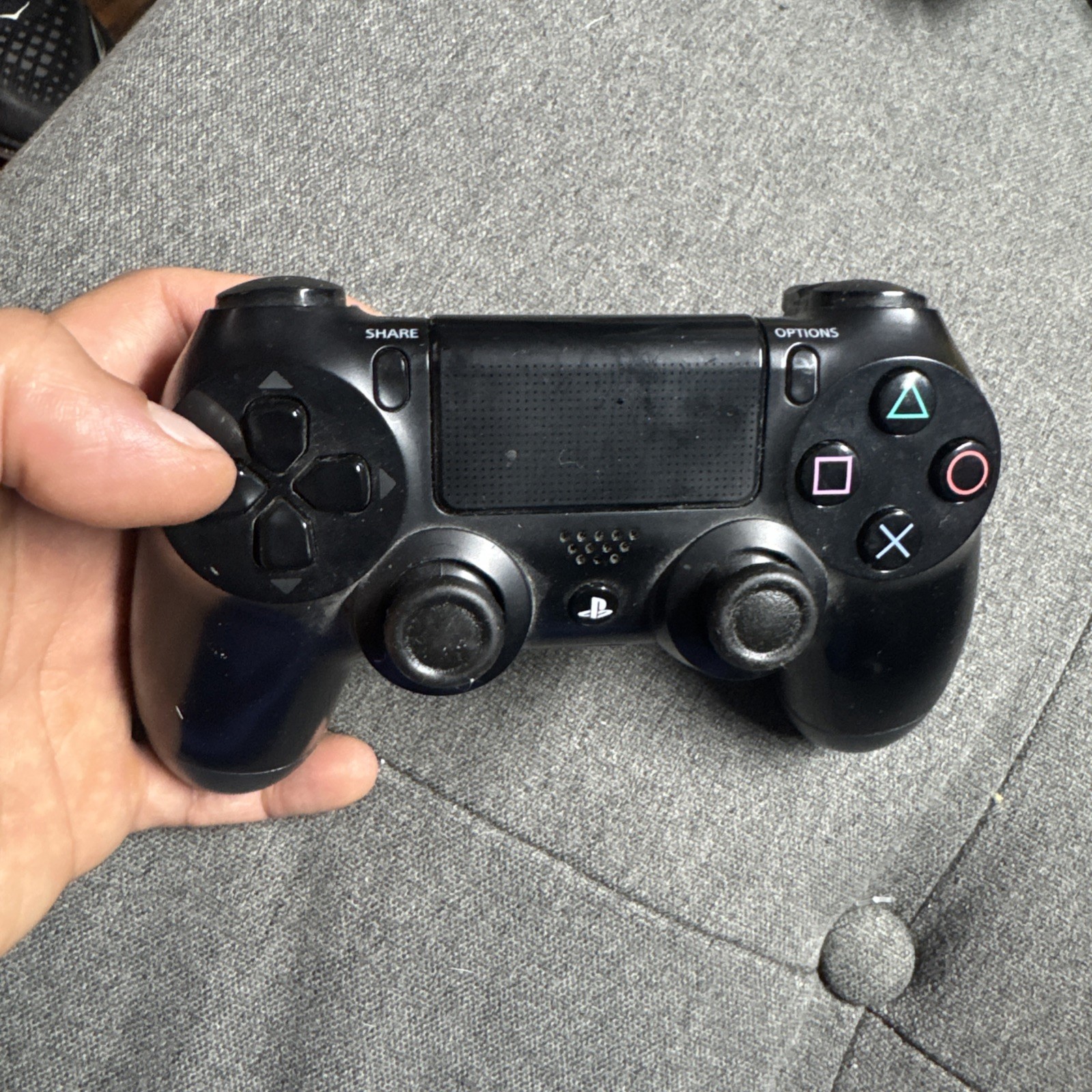 Official OEM Sony PS4 DualShock 4 Wireless Controller Jet Black EXCELLENT