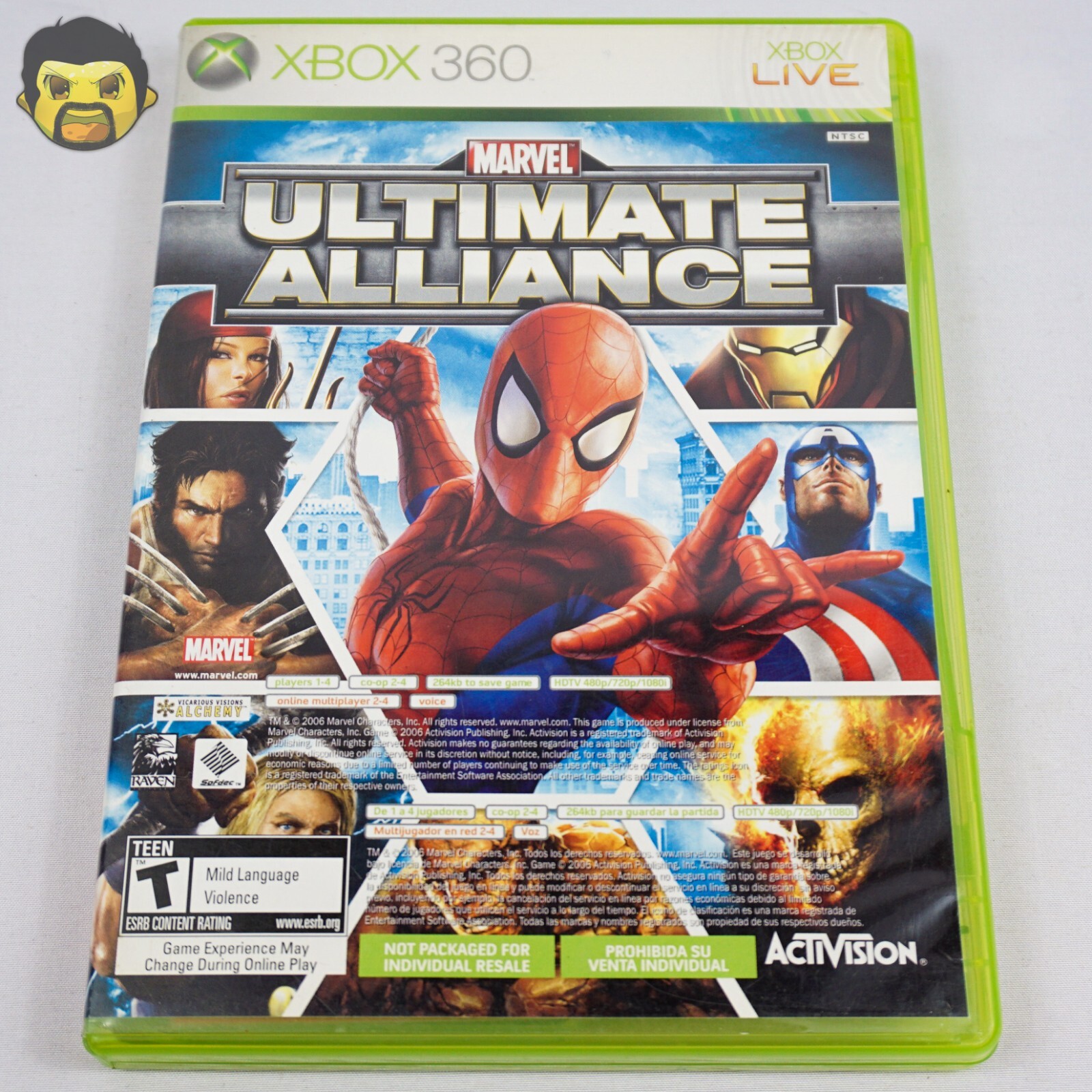 Marvel Ultimate Alliance Xbox 360 CIB & Forza Motorsport 2 Complete w/ Manual F
