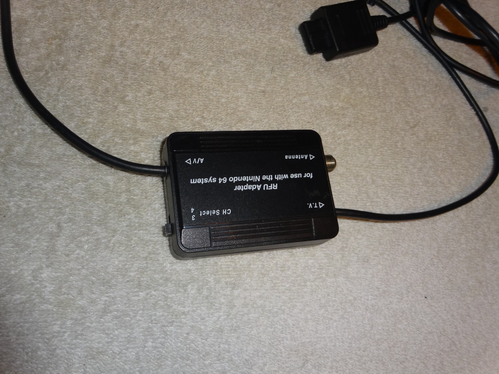 RF Unit Adapter for video game Nintendo 64 console system N64 N very nice tested