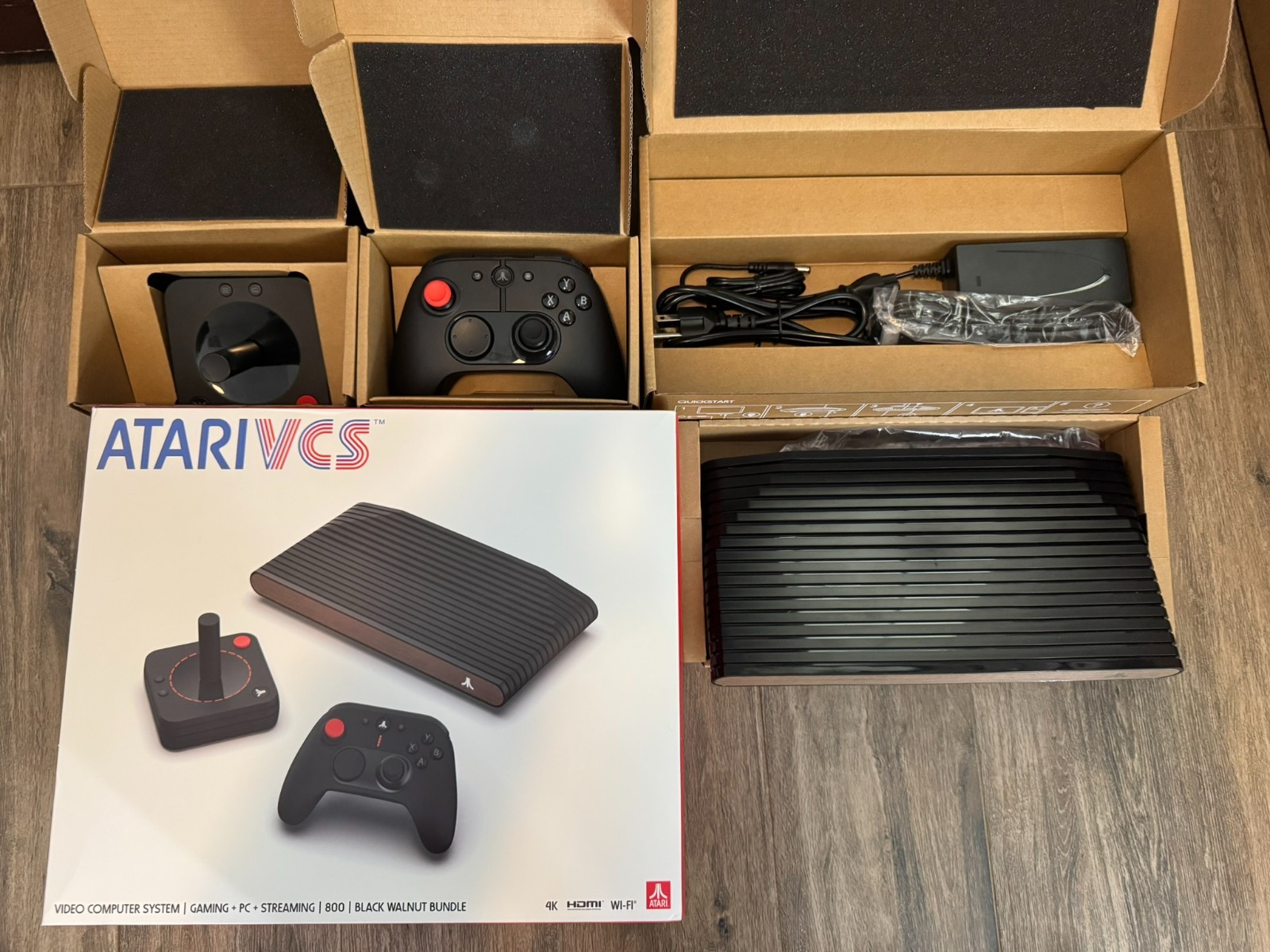 Atari VCS 800 Home Console 32GB – Black Walnut Bundle with extra joystick