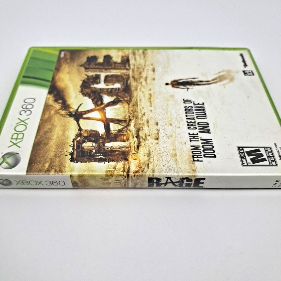 Rage (Microsoft Xbox 360, 2011) CIB Complete with Manual Tested Works