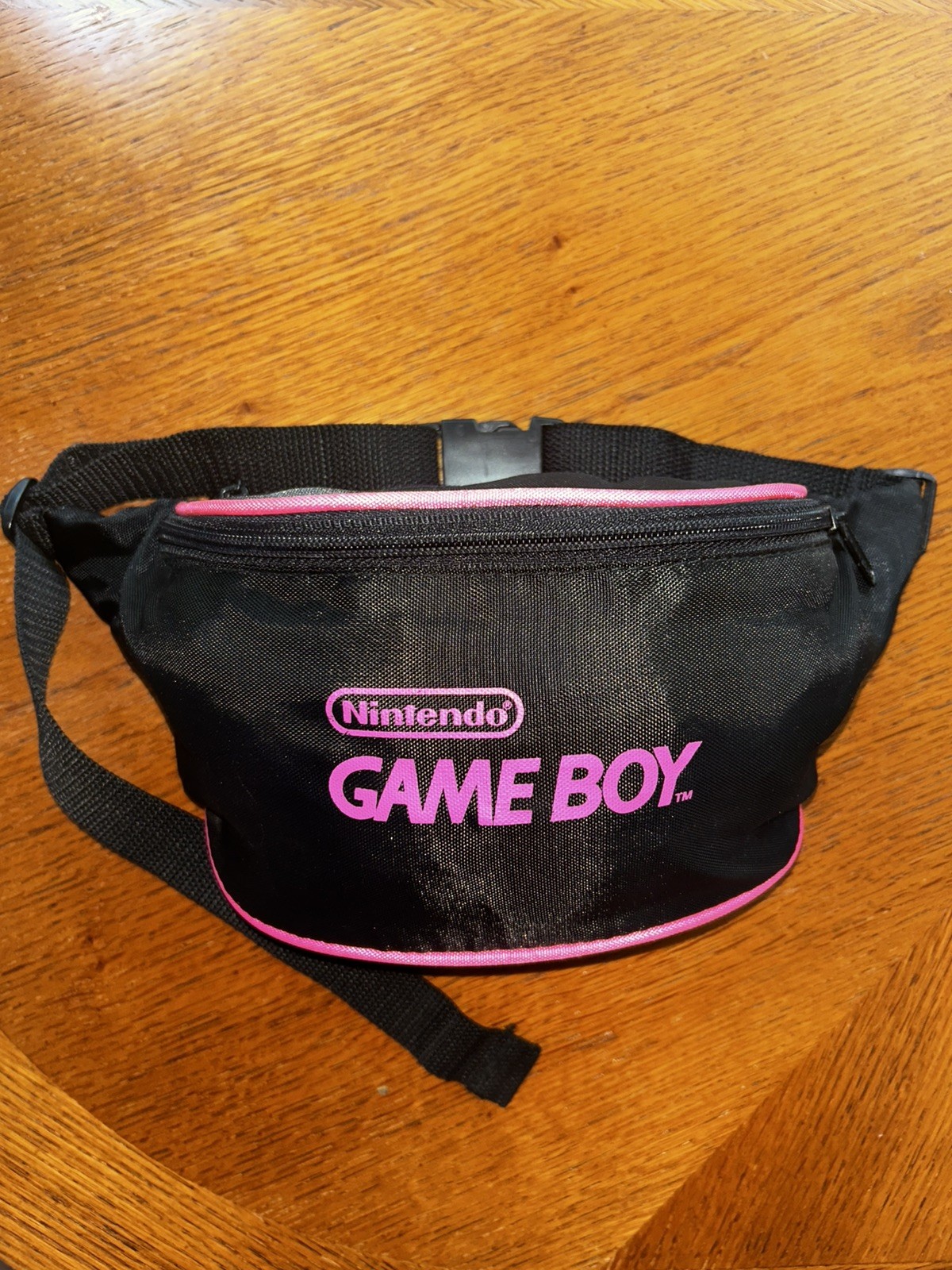 Vintage 90 y2k Nintendo Game Boy Hot Pink Black Fanny Pack Waist Case Bag Travel