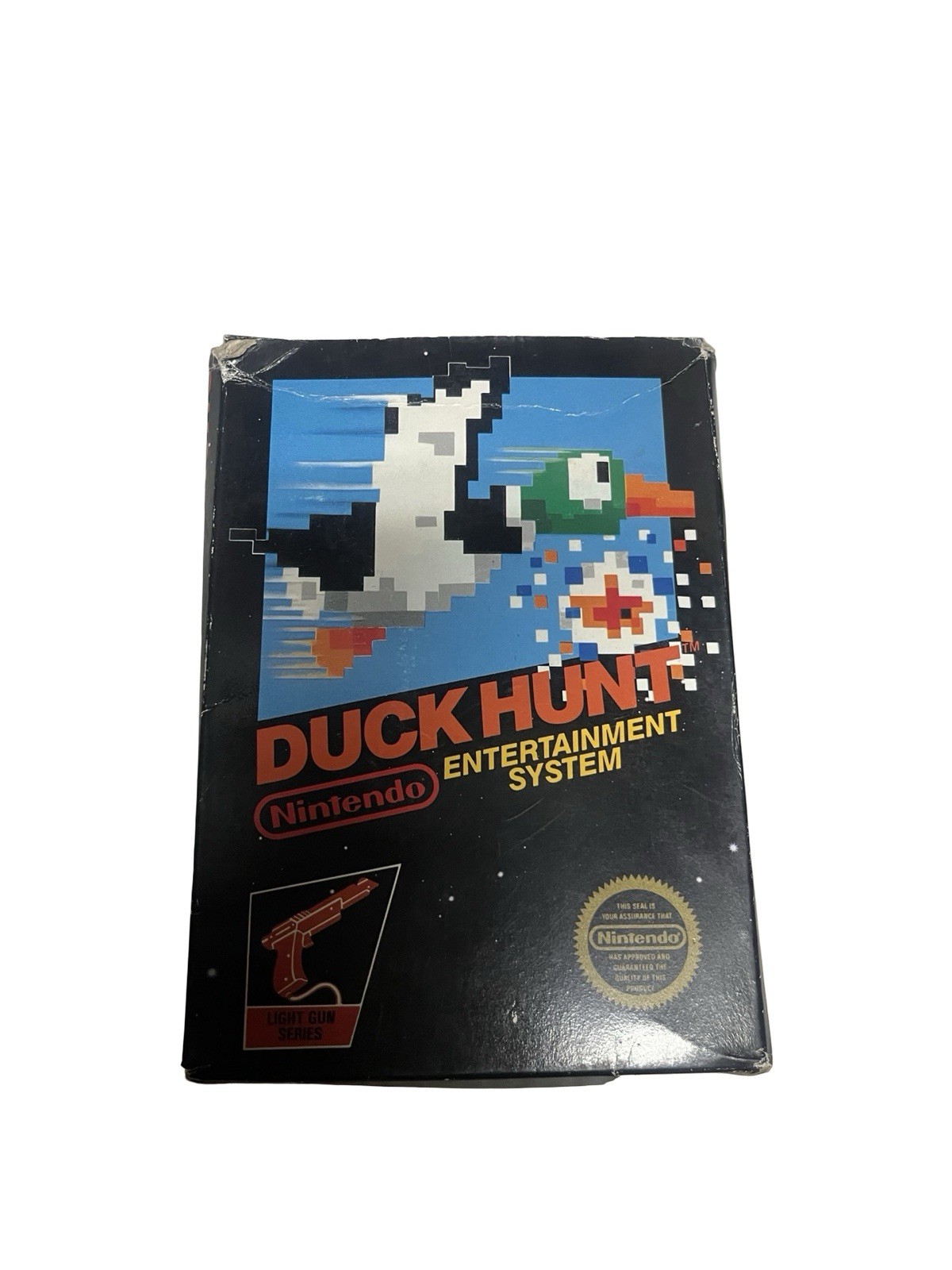 Duck Hunt Nintendo NES, 1985 5-Screw Unpunched Hangtab Complete CIB BLACK BOX