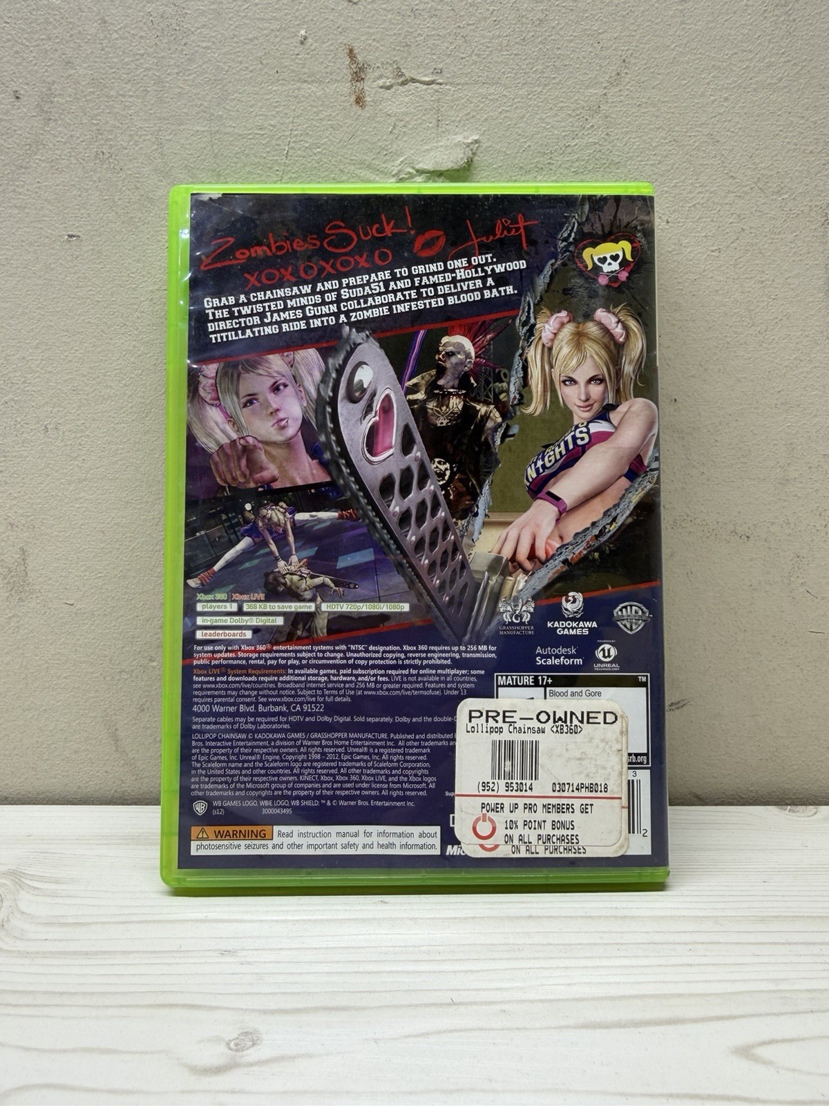 Lollipop Chainsaw (Microsoft Xbox 360, 2012) – CIB Complete