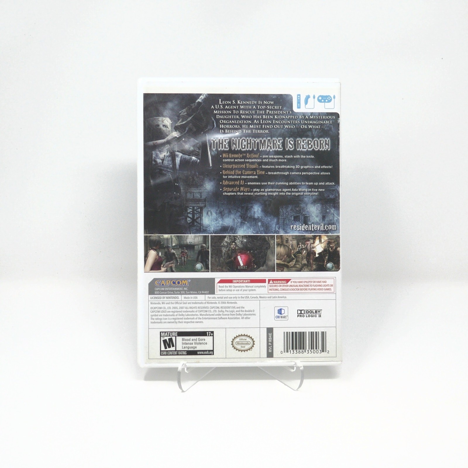 Resident Evil 4 – CIB – Very Good Condition – Tested & Working – Wii