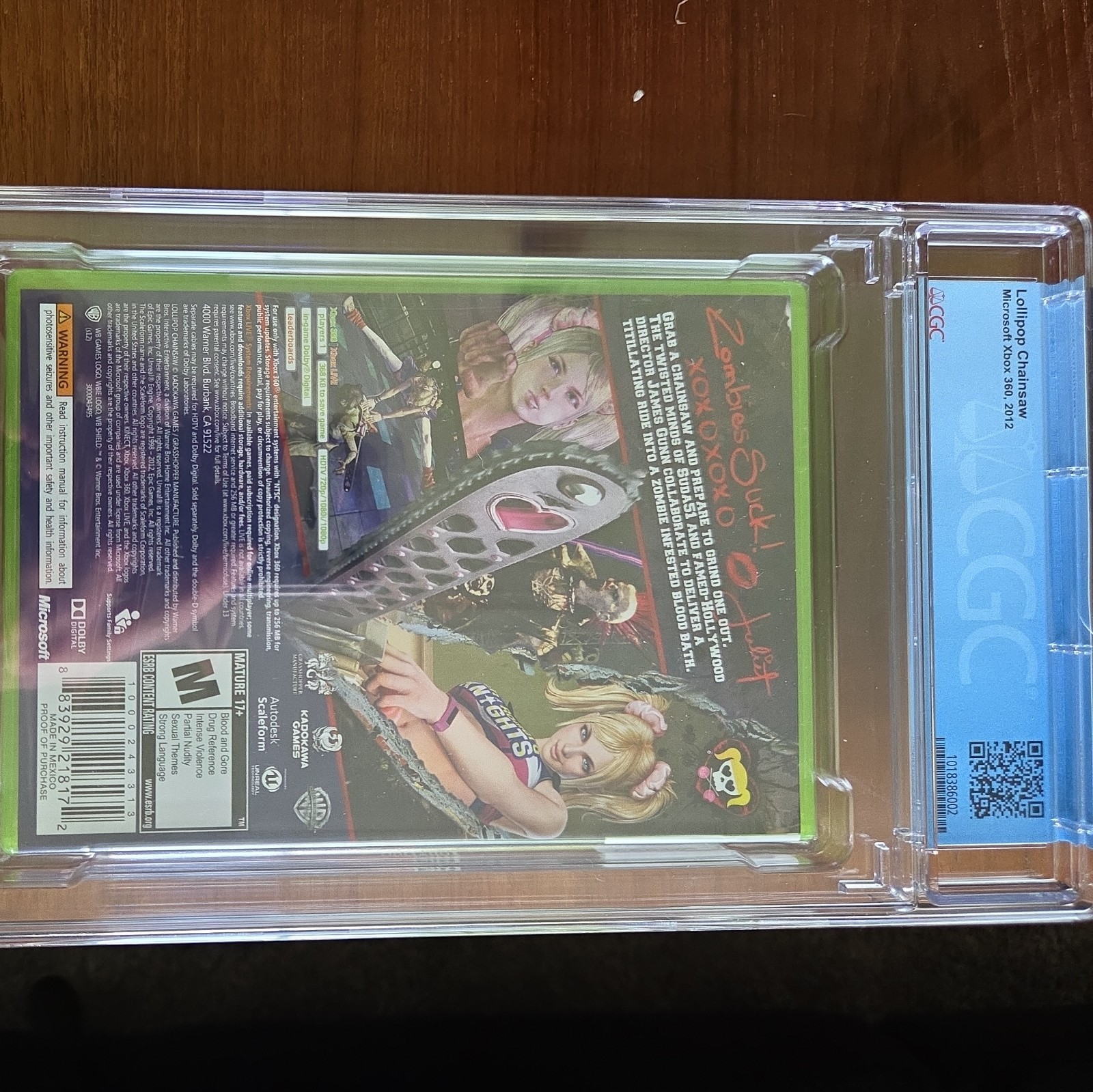 CGC 9.8 A++ – Lollipop Chainsaw Graded, Xbox 360, 2012 Sealed New!