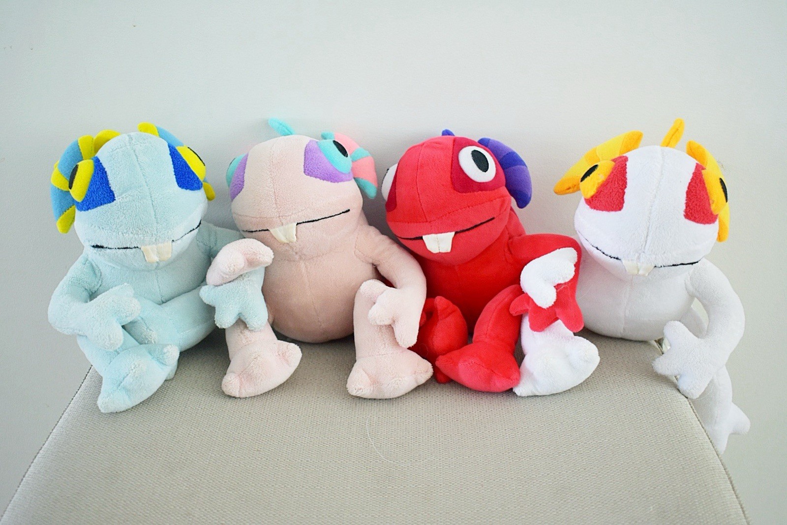 Murloc Plush lot Of 4 from World of Warcraft Blizzard Murky Gurky Lurky Murgle