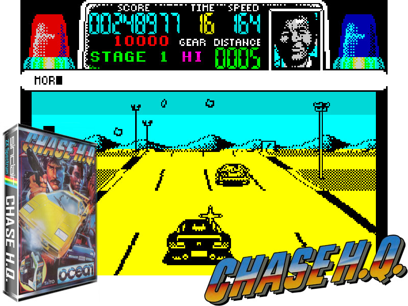 Sinclair ZX Spectrum 48K Game – CHASE HQ – Ocean – Tested & Working – Classic