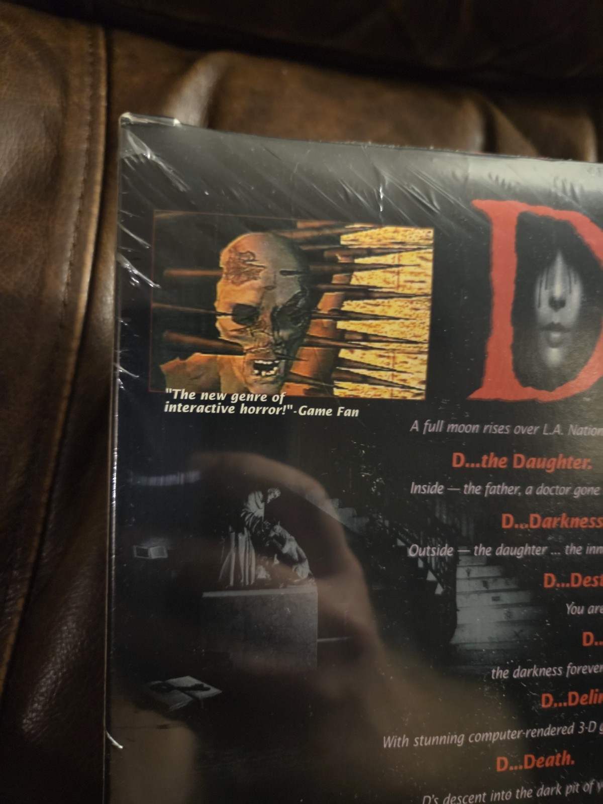 “D” (1995 PC) Acclaim RARE ENGLISH VERSION! Very Very Hard To Find Sealed!!