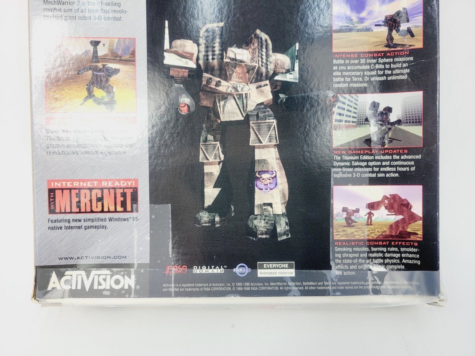 Mechwarrior 2 Mercenaries Titanium Edition PC Game – Activision (1998, CD-Rom)