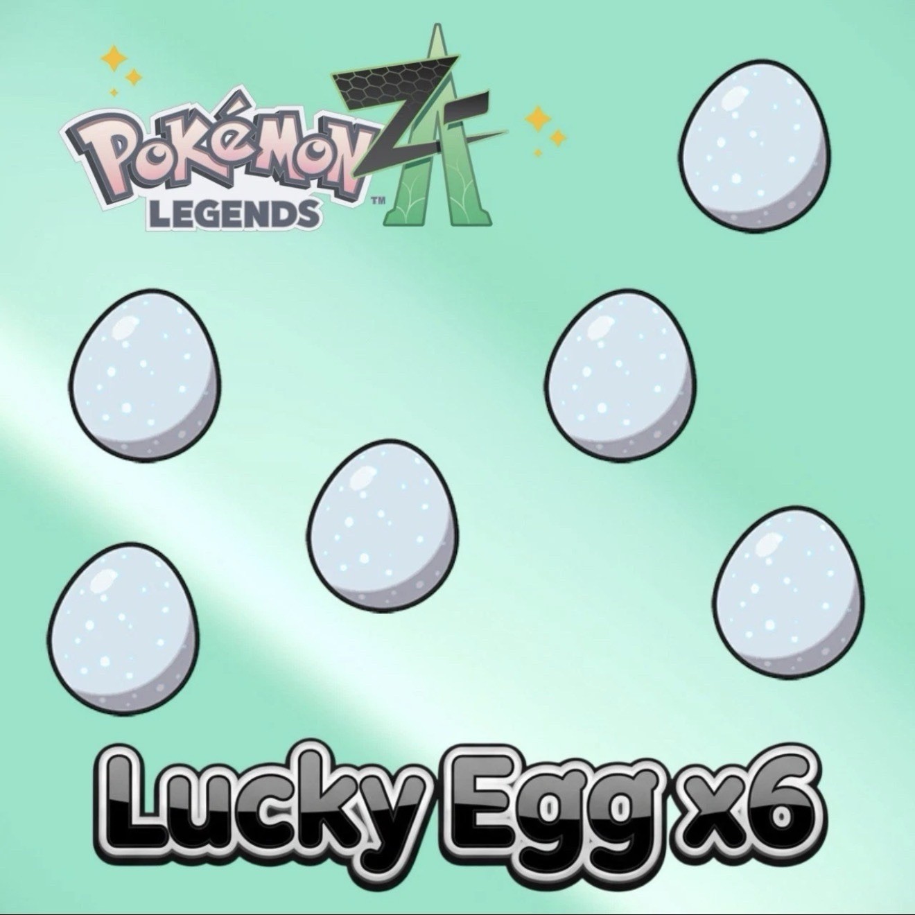 X6 Lucky Egg Pokemon Legends Z-A Same Day Delivery FAST TRADE‼️