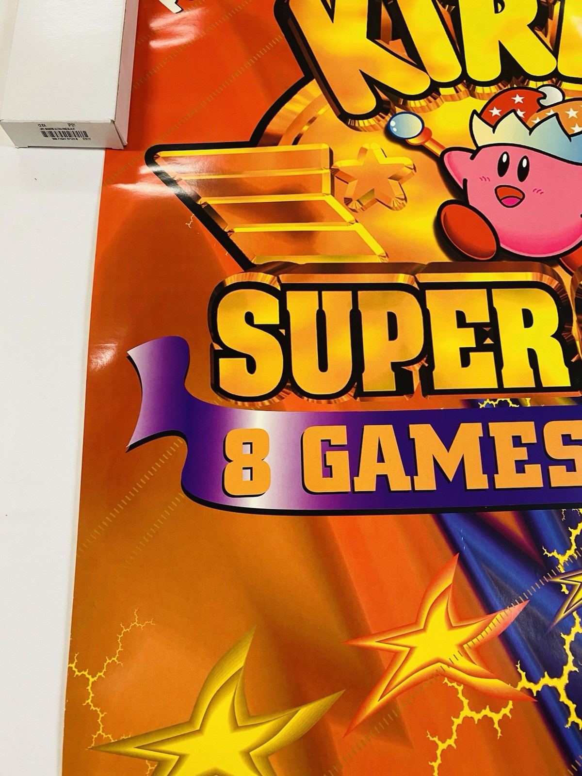 RARE 1996 KIRBY SUPER STAR SNES ORIGINAL ROLLED 26×39” STORE PROMO POSTER UNUSED