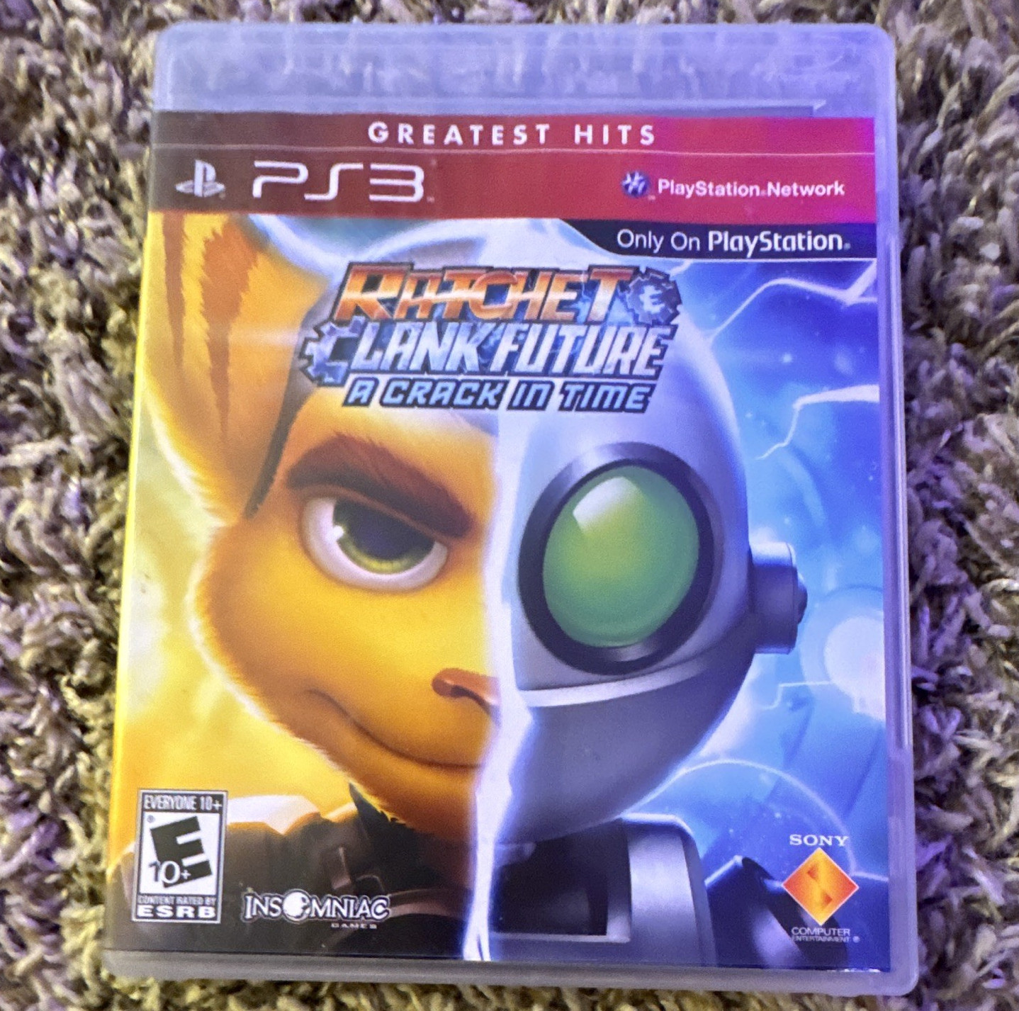 Sony Ratchet & Clank Future: A Crack in Time (PS3) E10+ Greatest Hits Manual