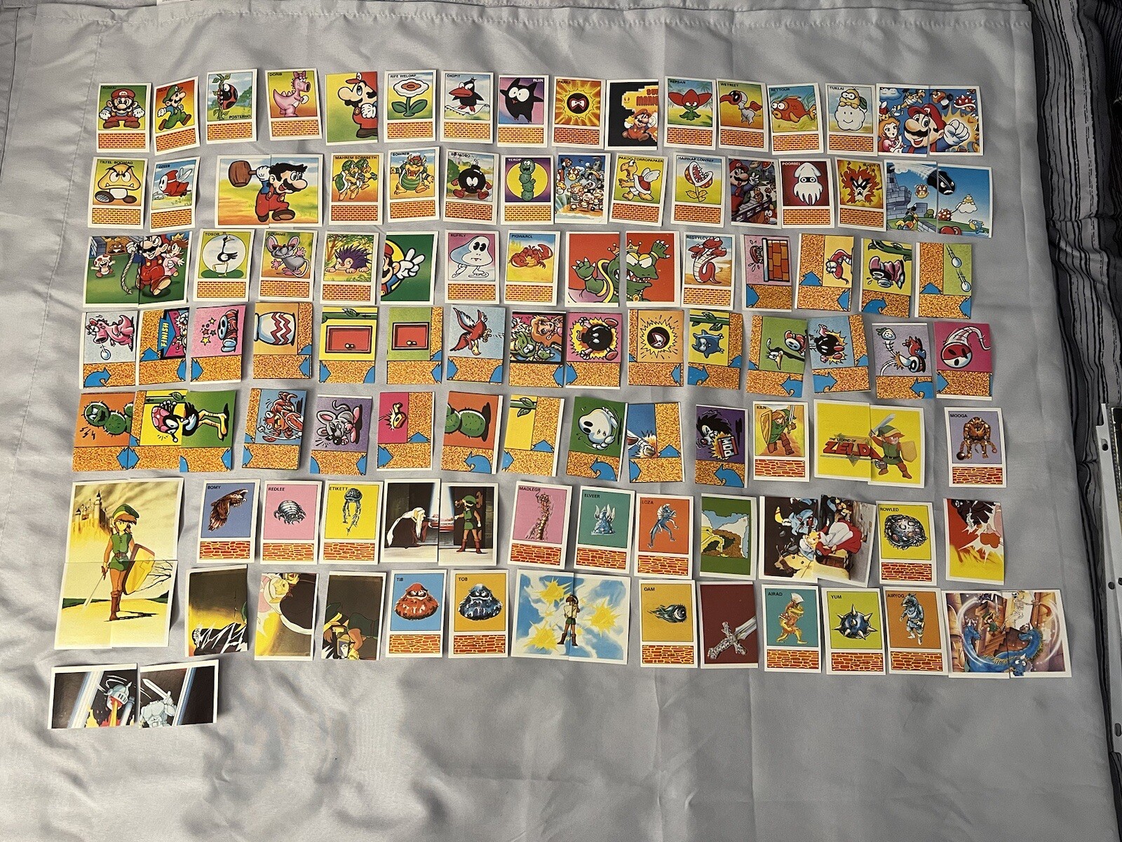 1989 Nintendo Sticker Box and Album Book – Diamond Complete Mario Link Zelda￼