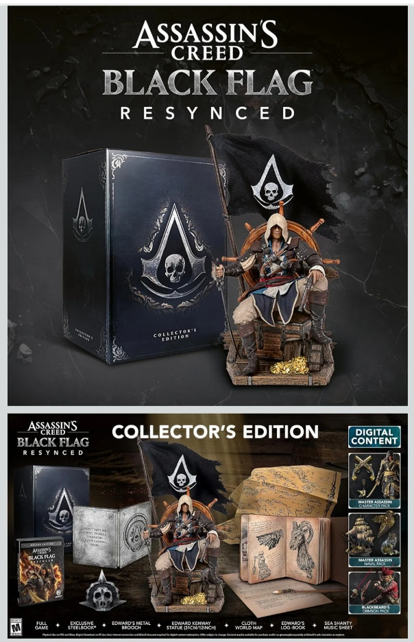 SEALED Assassin’s Creed Black Flag Resynced Collector Edition XBOX Series X