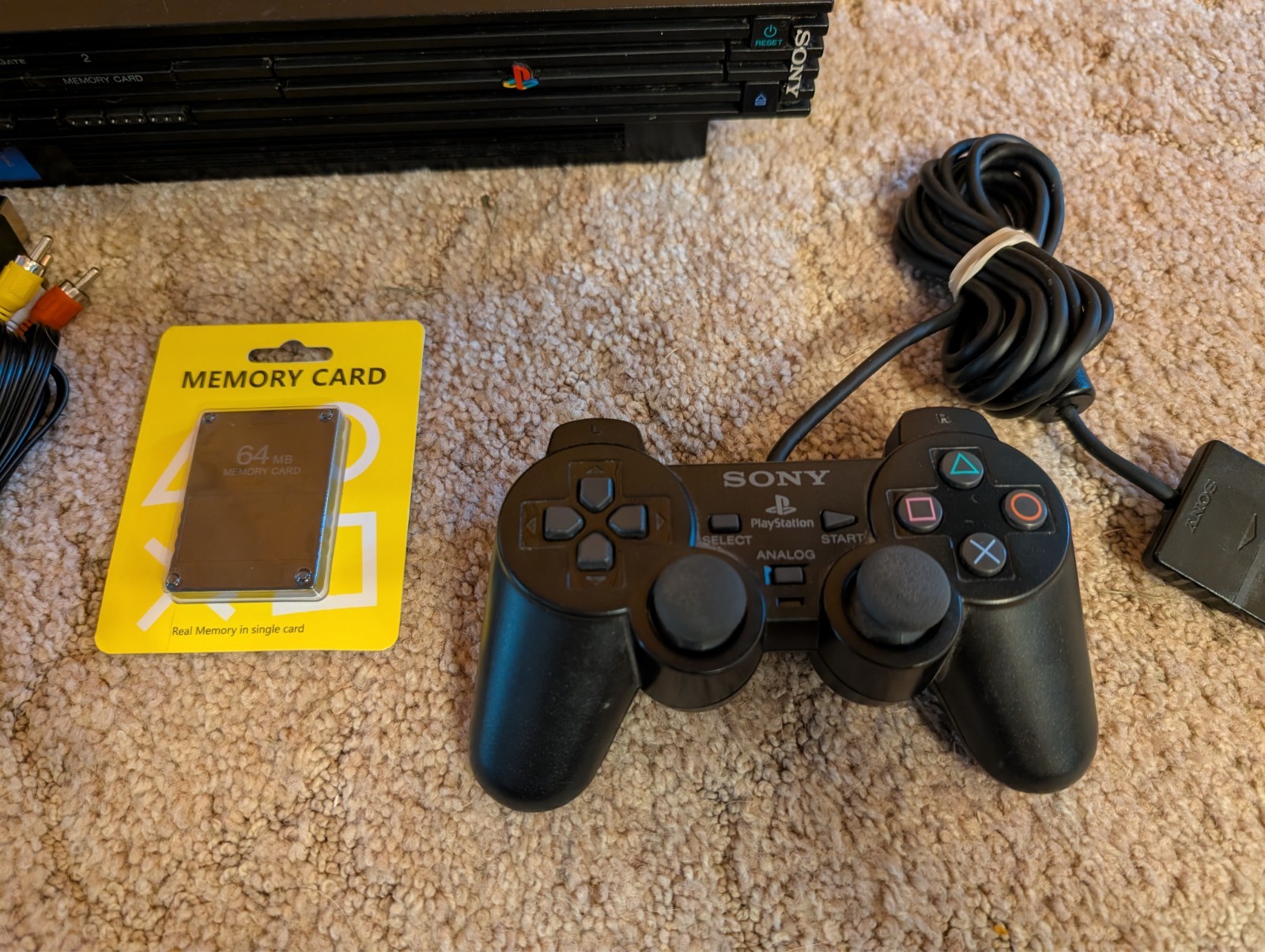 PlayStation 2 FAT PS2 GOOD NEW LASER NEW 64MB MEM CARD OEM CONTROLLER W/ BOX