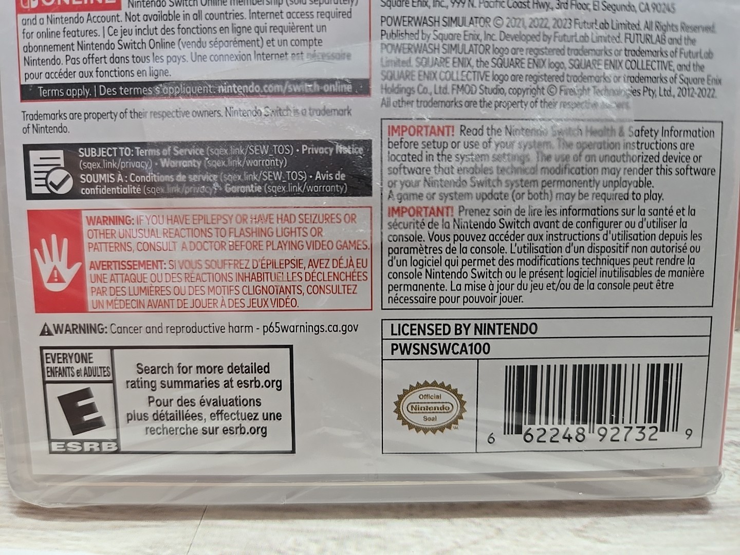 PowerWash Simulator Nintendo Switch (code-in-box) GAME CARD NOT INCLUDED – New
