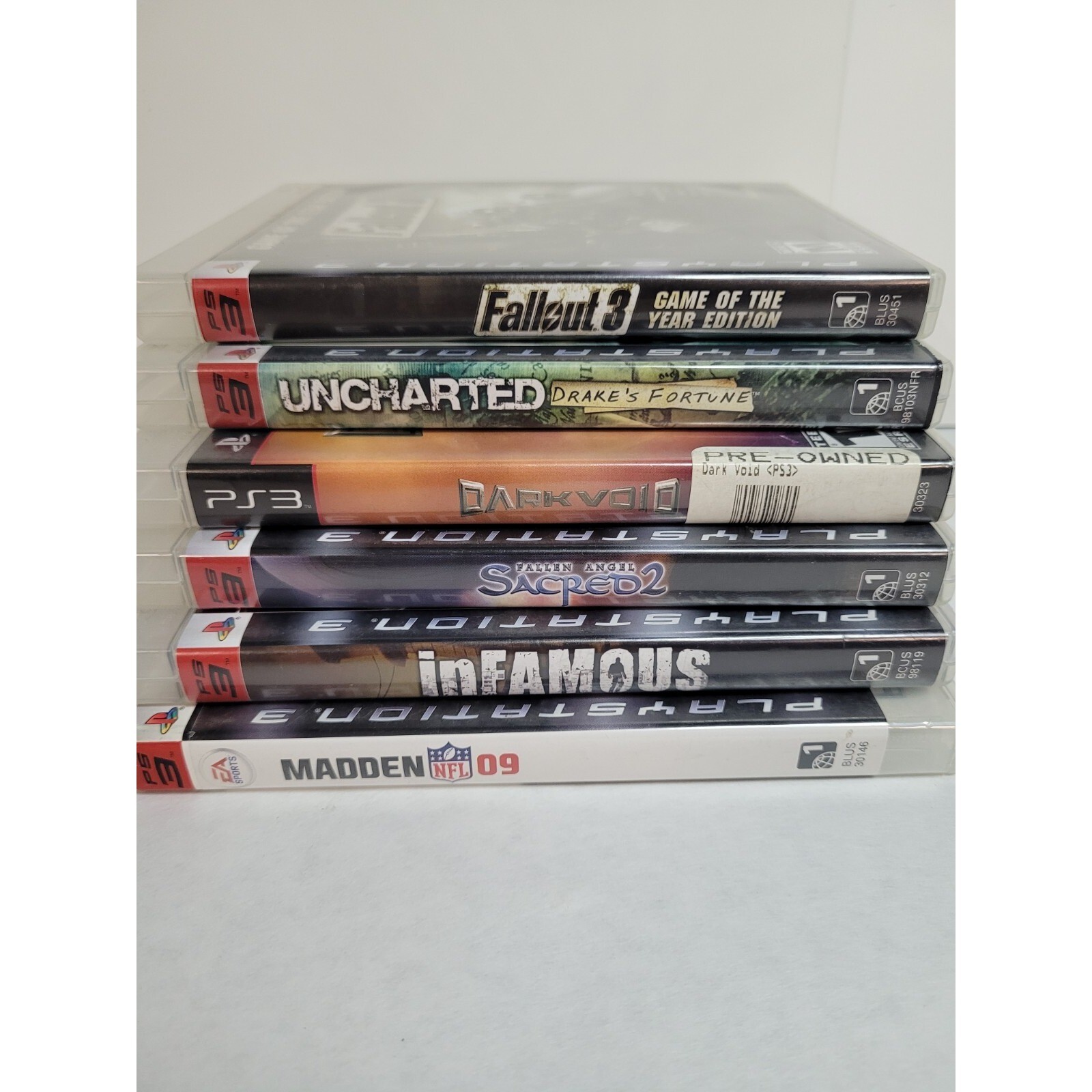 PS3 PlayStation 3 – Video Games Bulk Lot Of 6, Fallout 3, Sacred 2, Madden
